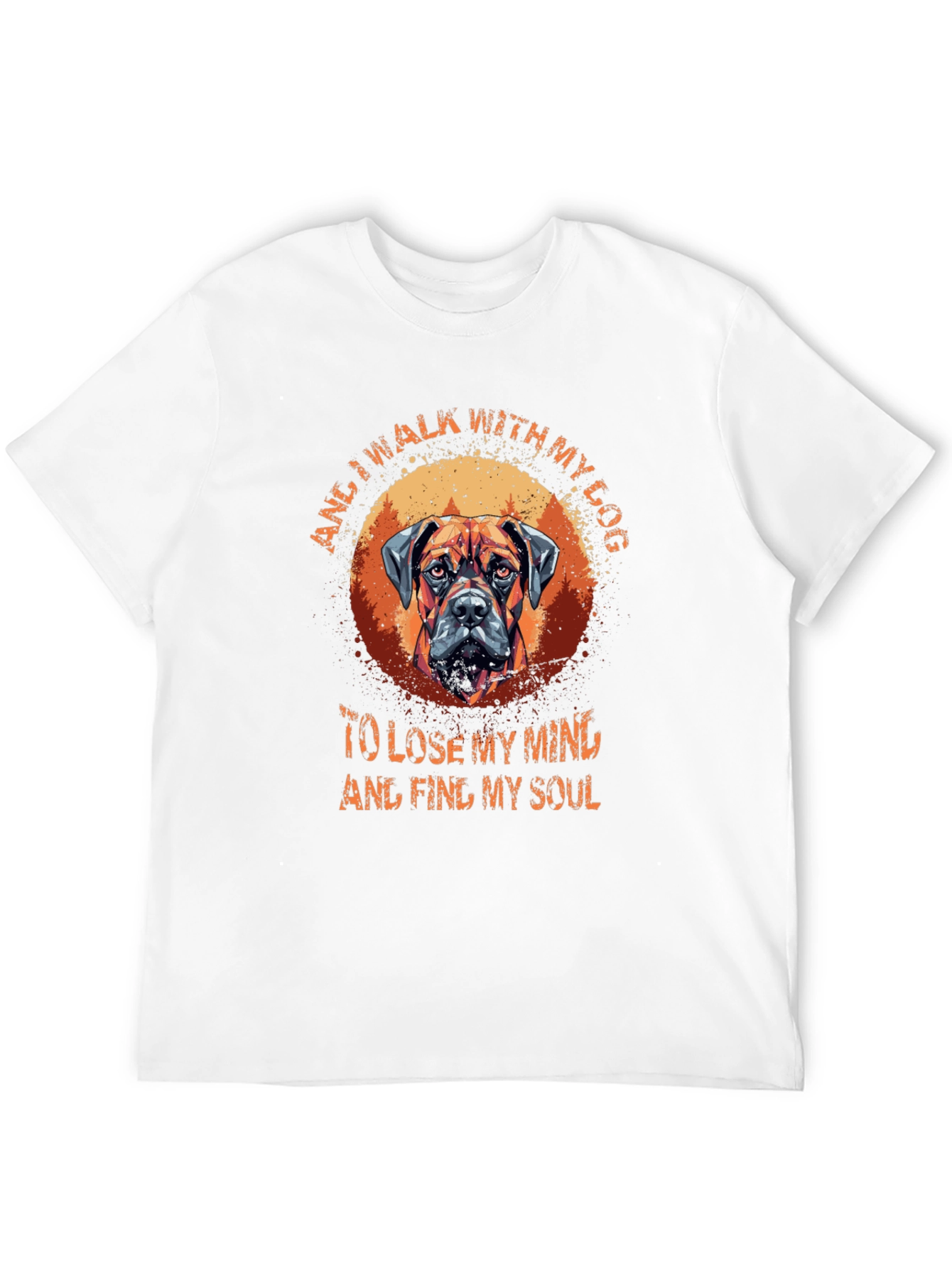 Dog Lover T-Shirt: Walk With My Dog Graphic Tee