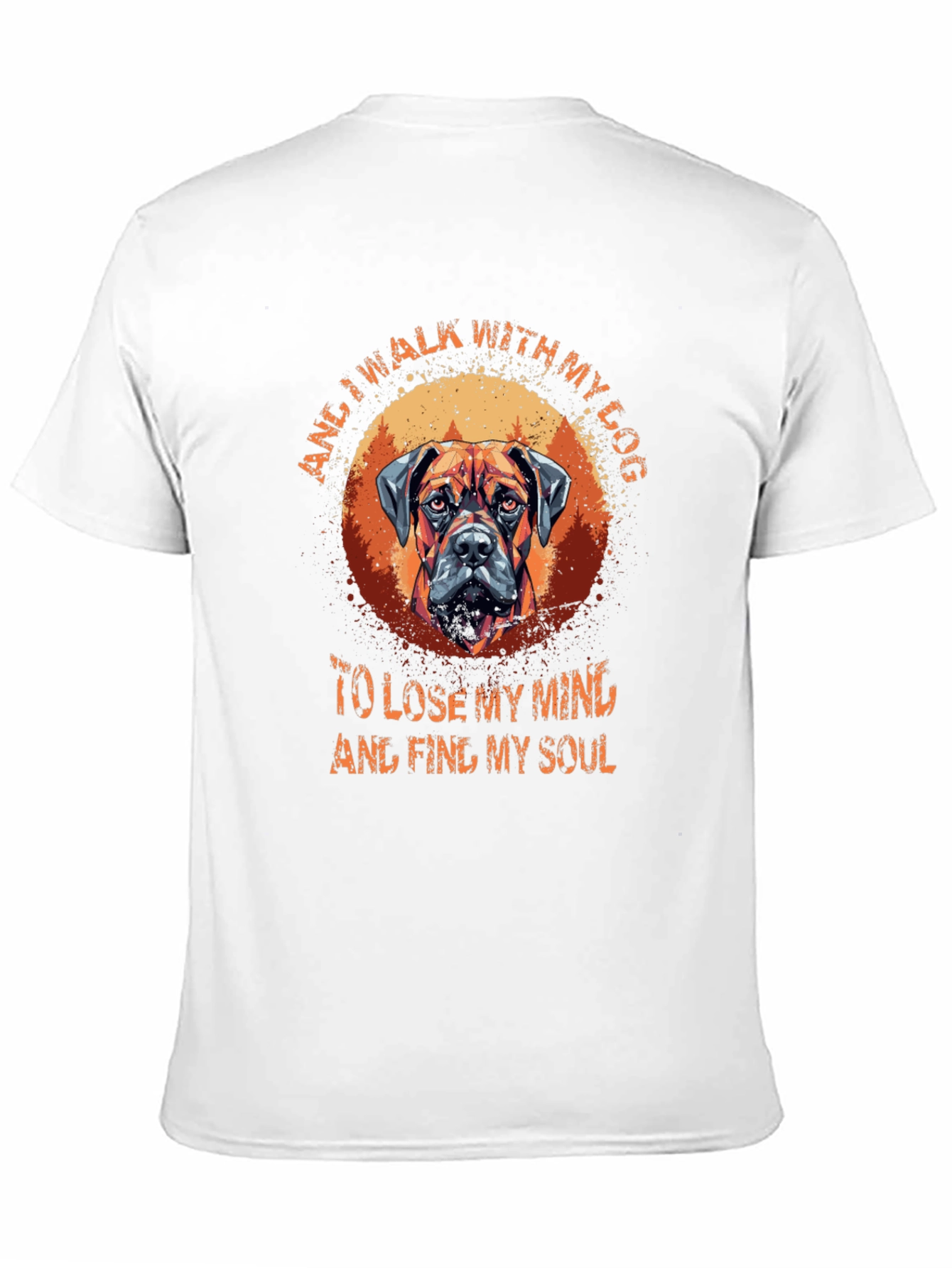 Dog Lover T-Shirt: Walk With My Dog Graphic Tee