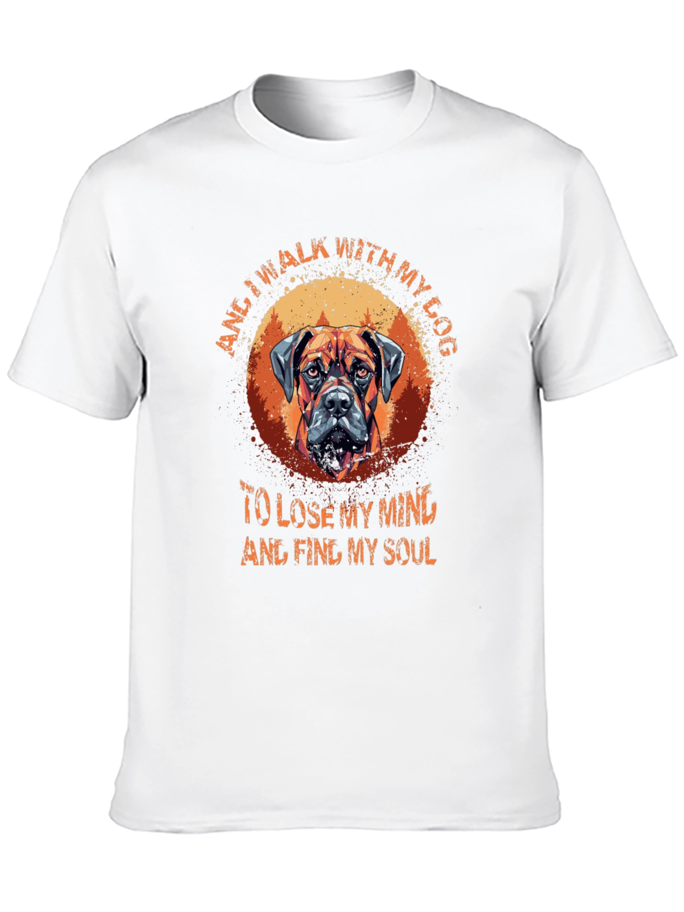 Dog Lover T-Shirt: Walk With My Dog Graphic Tee