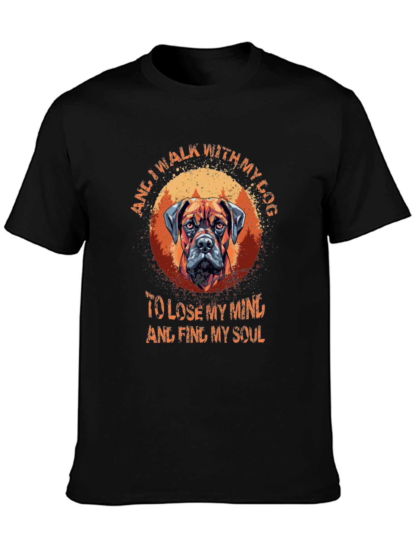 Dog Lover T-Shirt: Walk With My Dog Graphic Tee