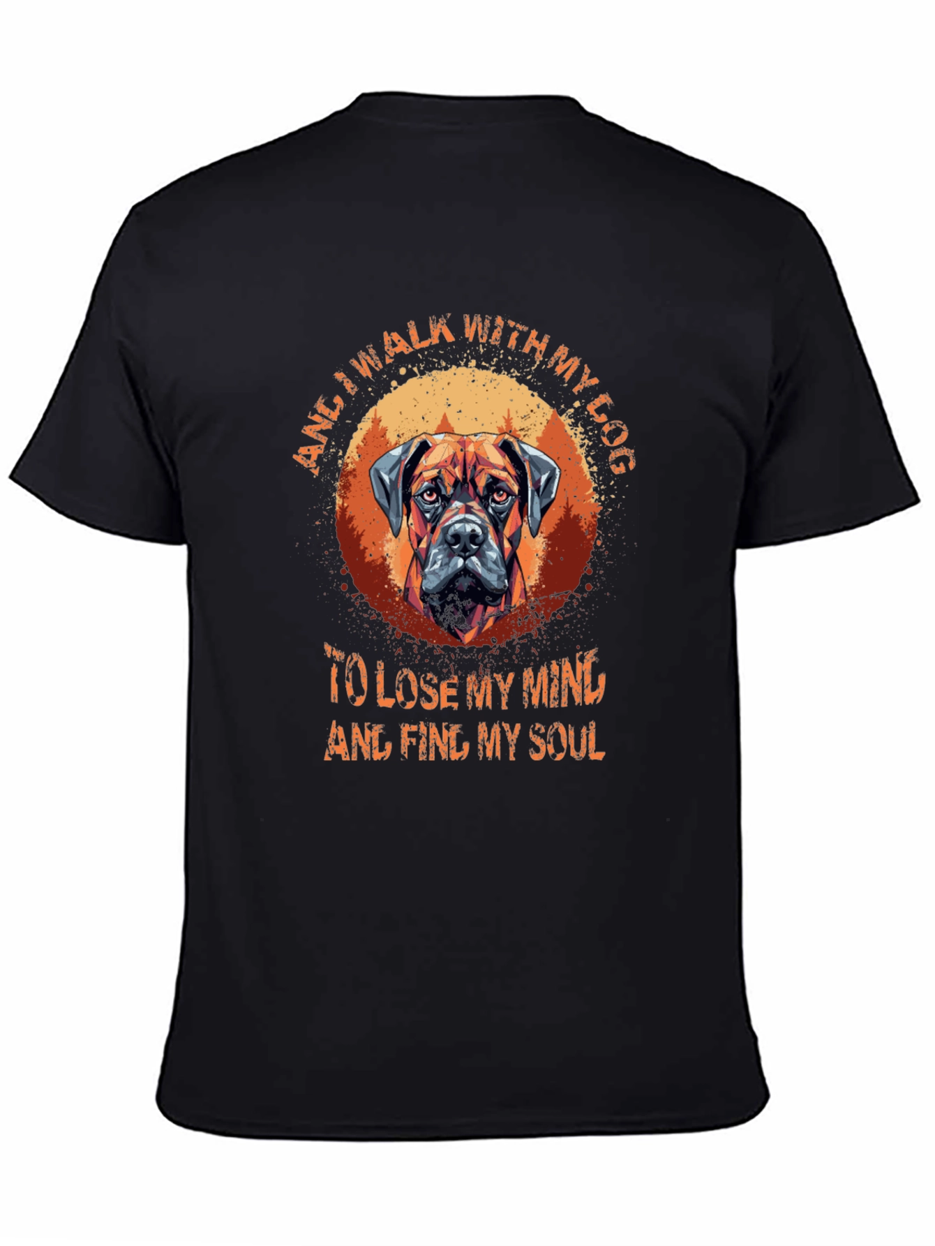 Dog Lover T-Shirt: Walk With My Dog Graphic Tee