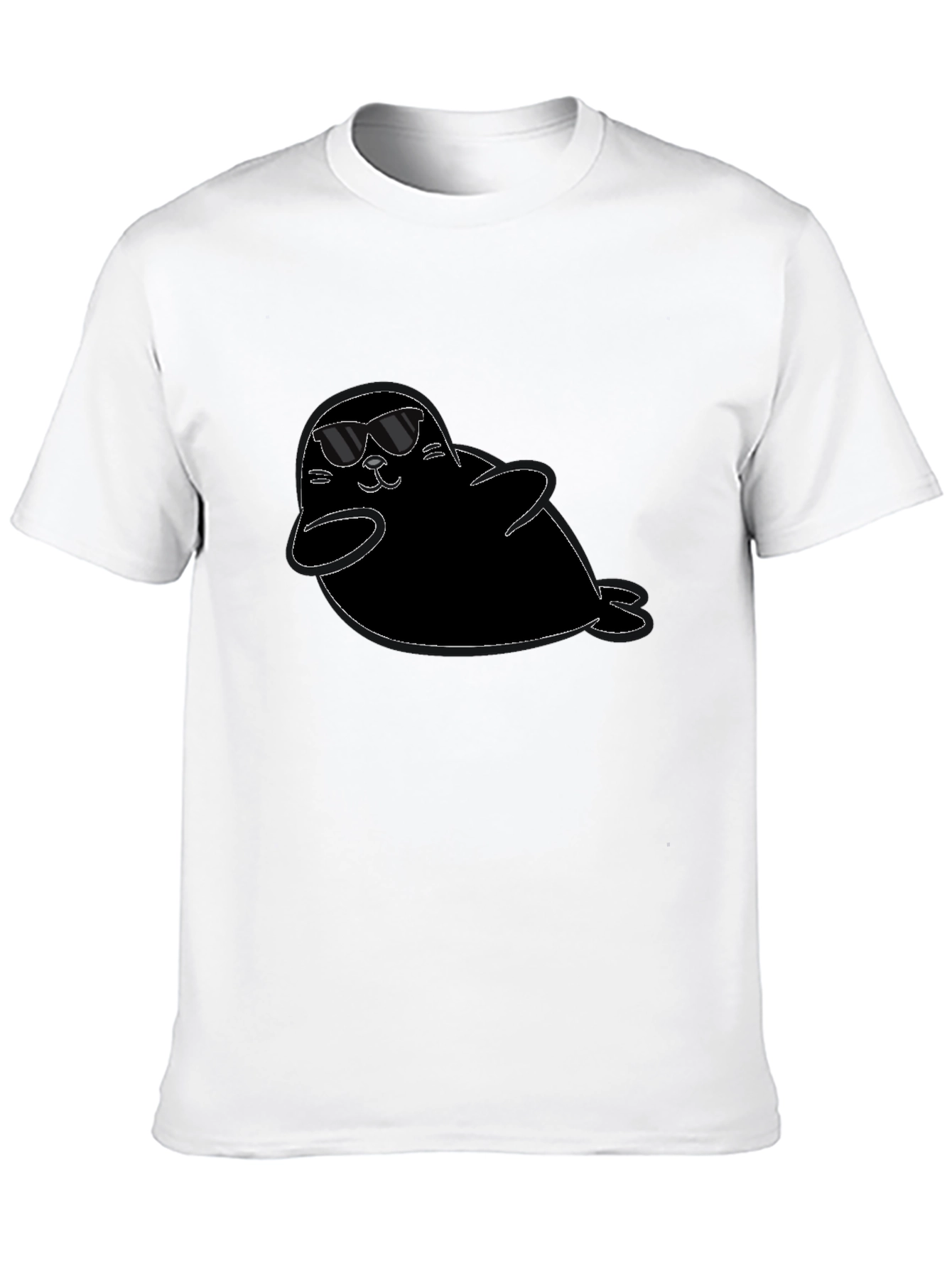 Cool Seal Graphic Tee - Black