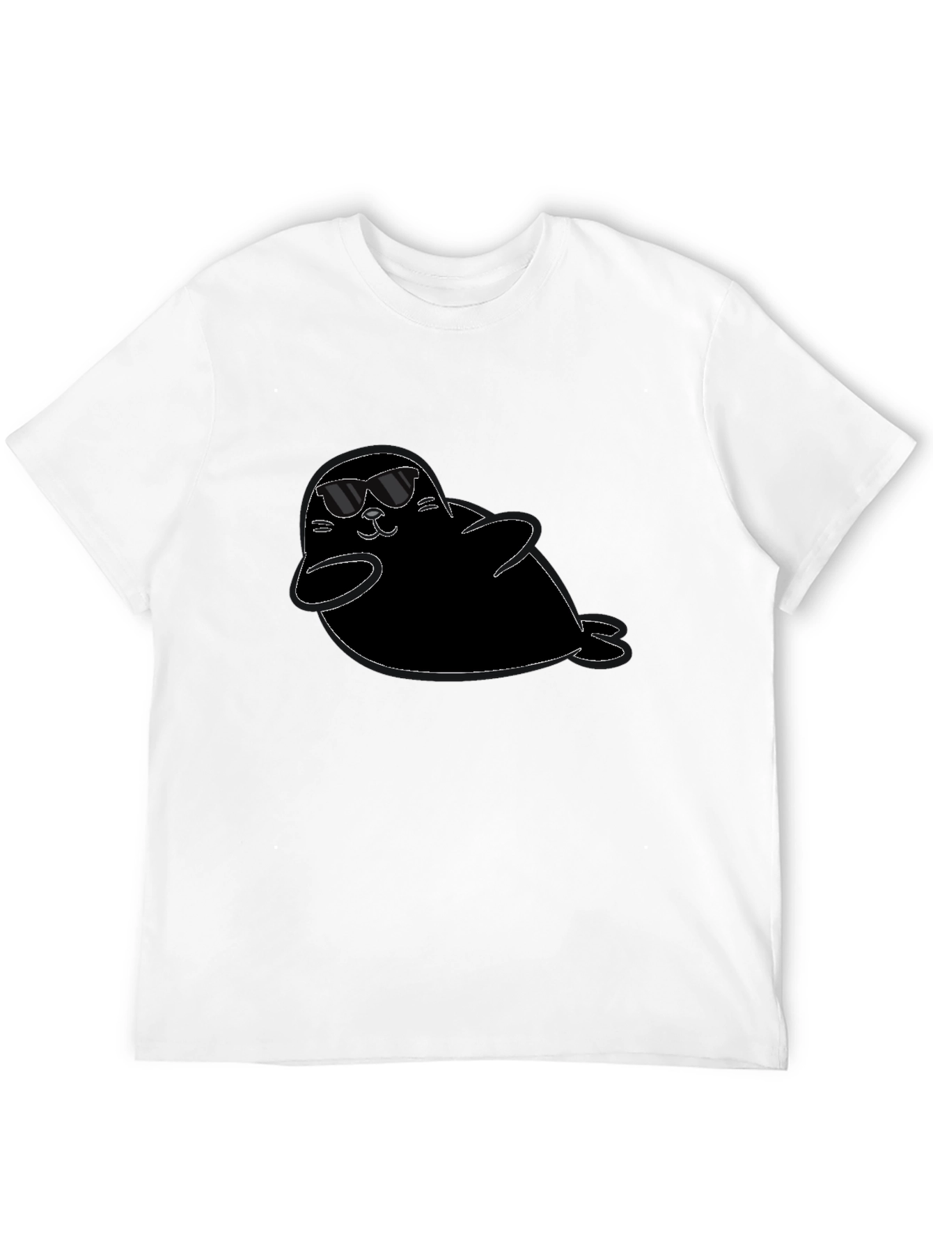 Cool Seal Graphic Tee - Black