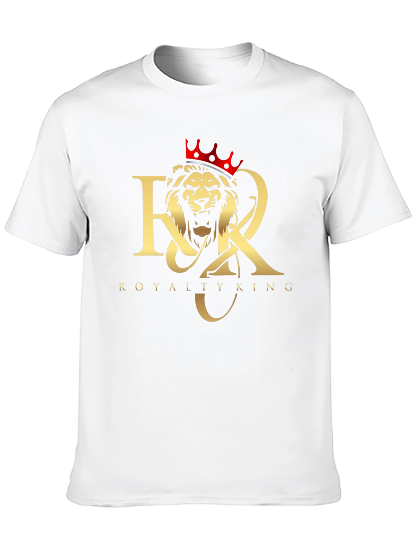Royalty King Lion Crown Black T-Shirt