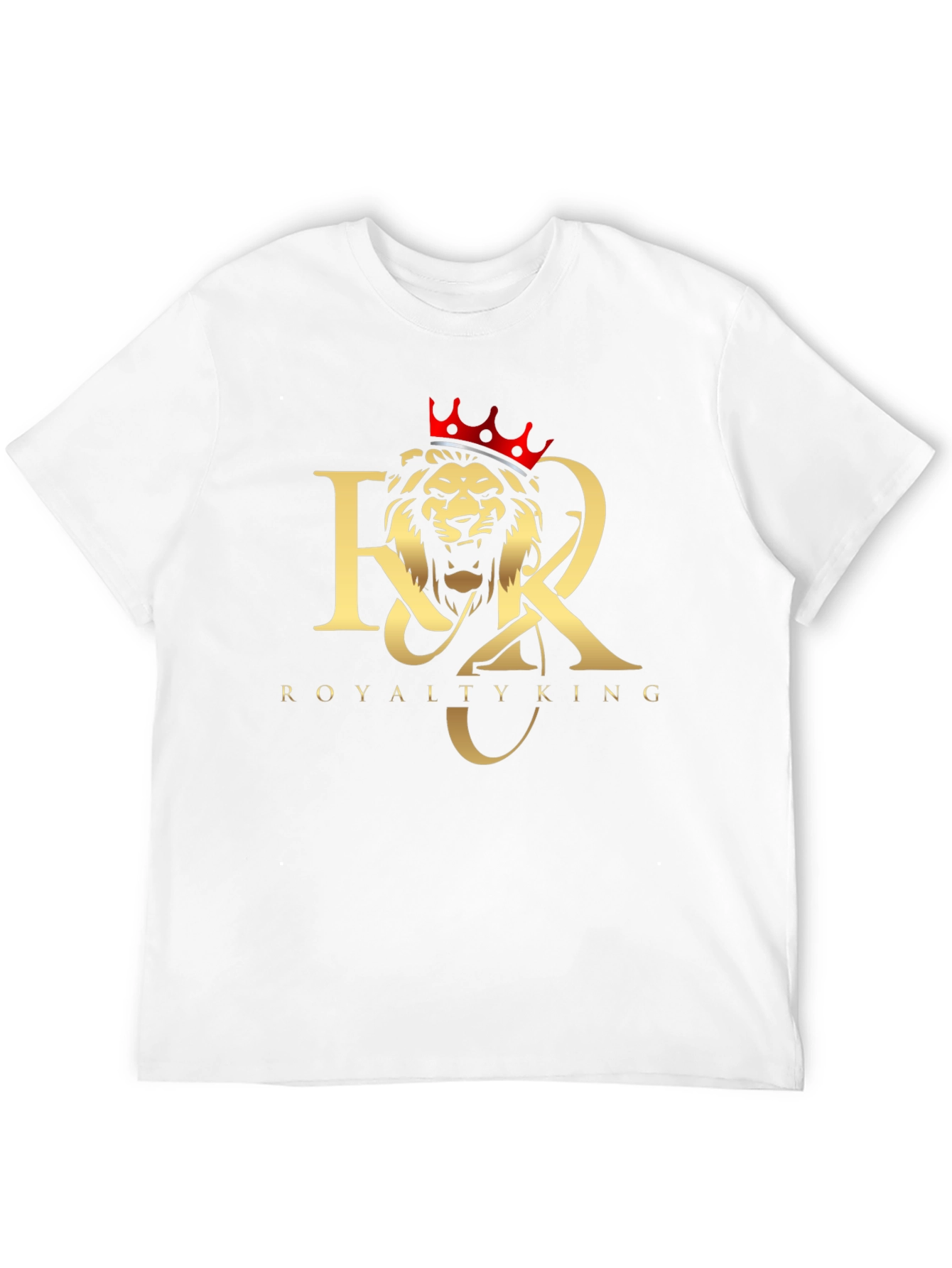 Royalty King Lion Crown Black T-Shirt