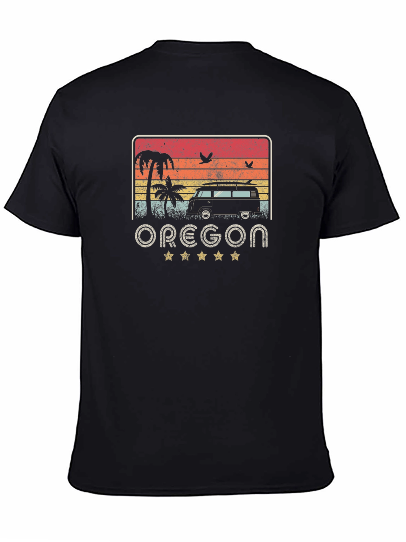 Retro Oregon Surf Van Graphic Tee