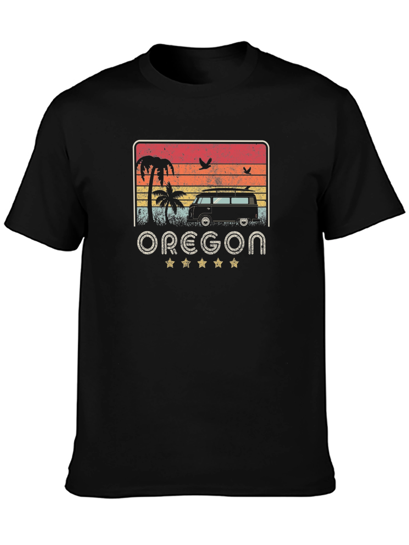 Retro Oregon Surf Van Graphic Tee