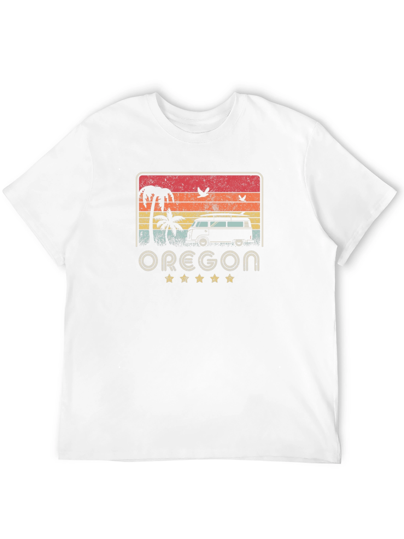 Retro Oregon Surf Van Graphic Tee