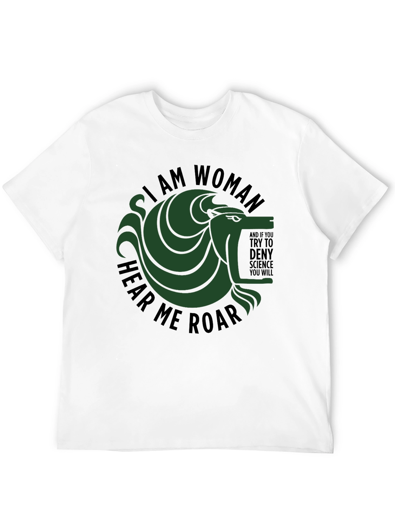 I am Woman Hear Me Roar Graphic Tee
