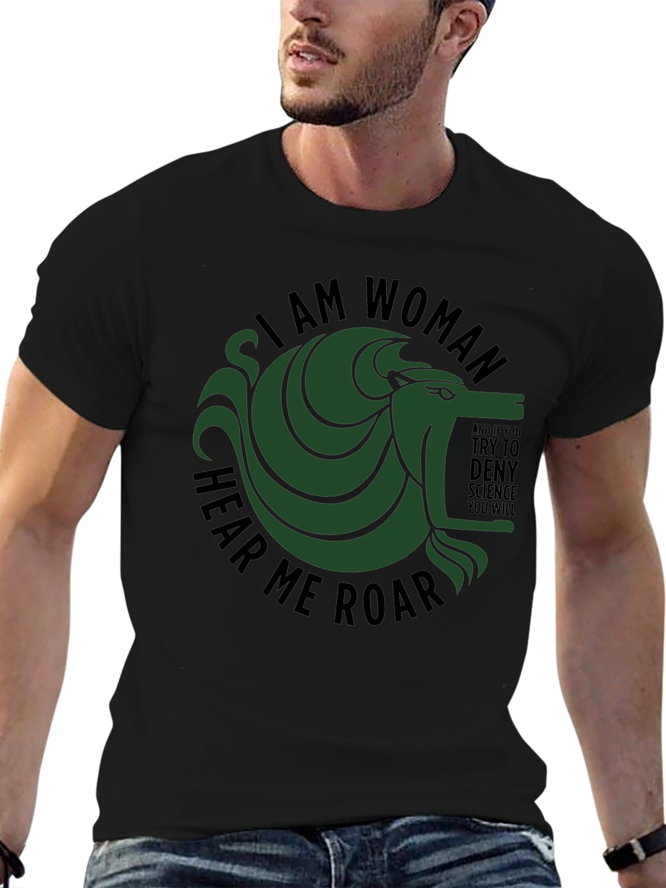 I am Woman Hear Me Roar Graphic Tee