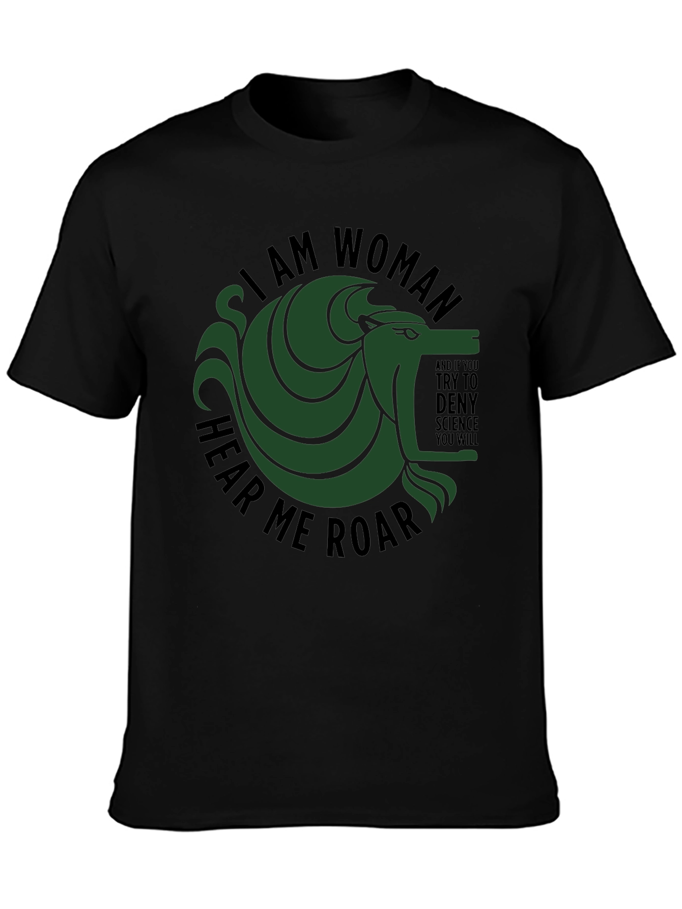 I am Woman Hear Me Roar Graphic Tee