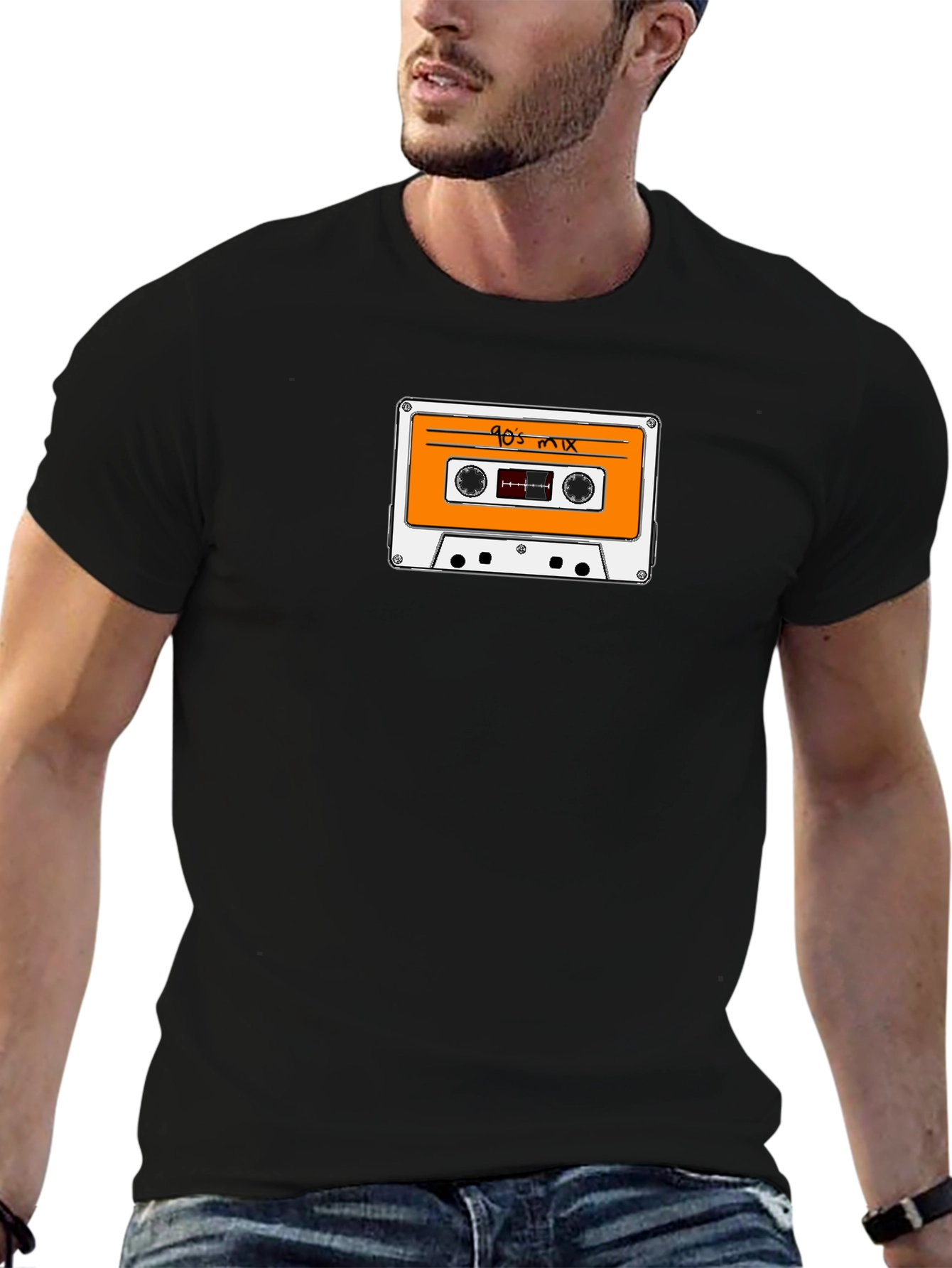 90s Mix Tape Graphic Tee - Retro Cool!