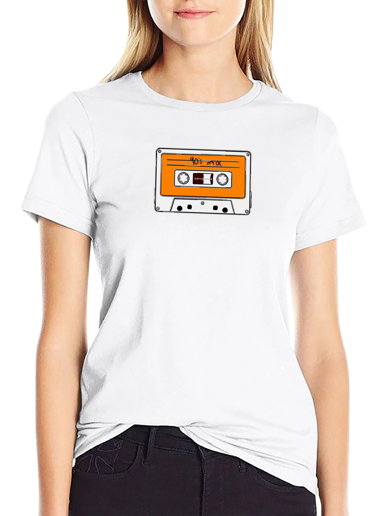 90s Mix Tape Graphic Tee - Retro Cool!