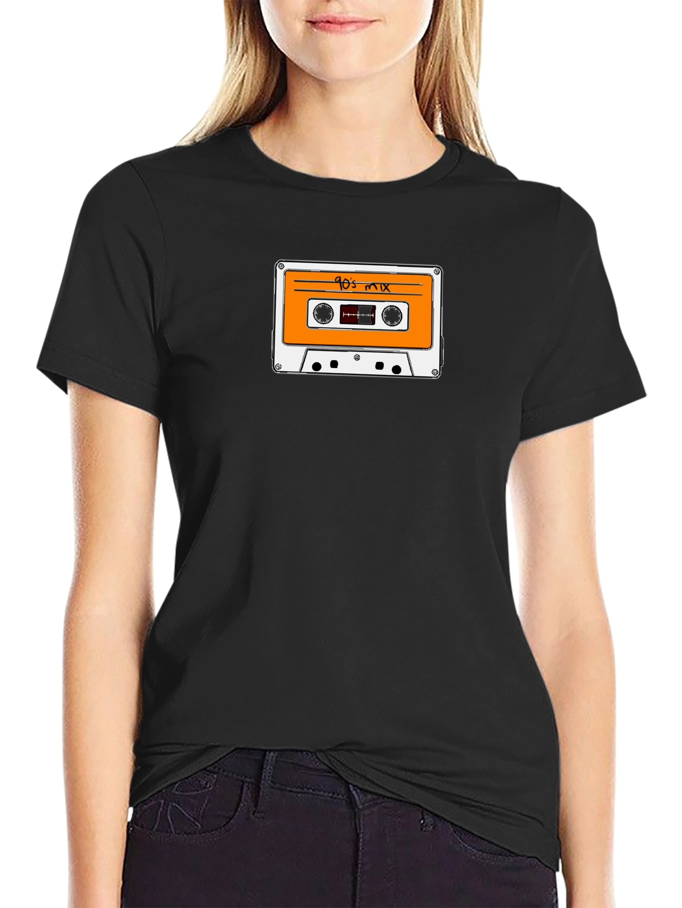 90s Mix Tape Graphic Tee - Retro Cool!
