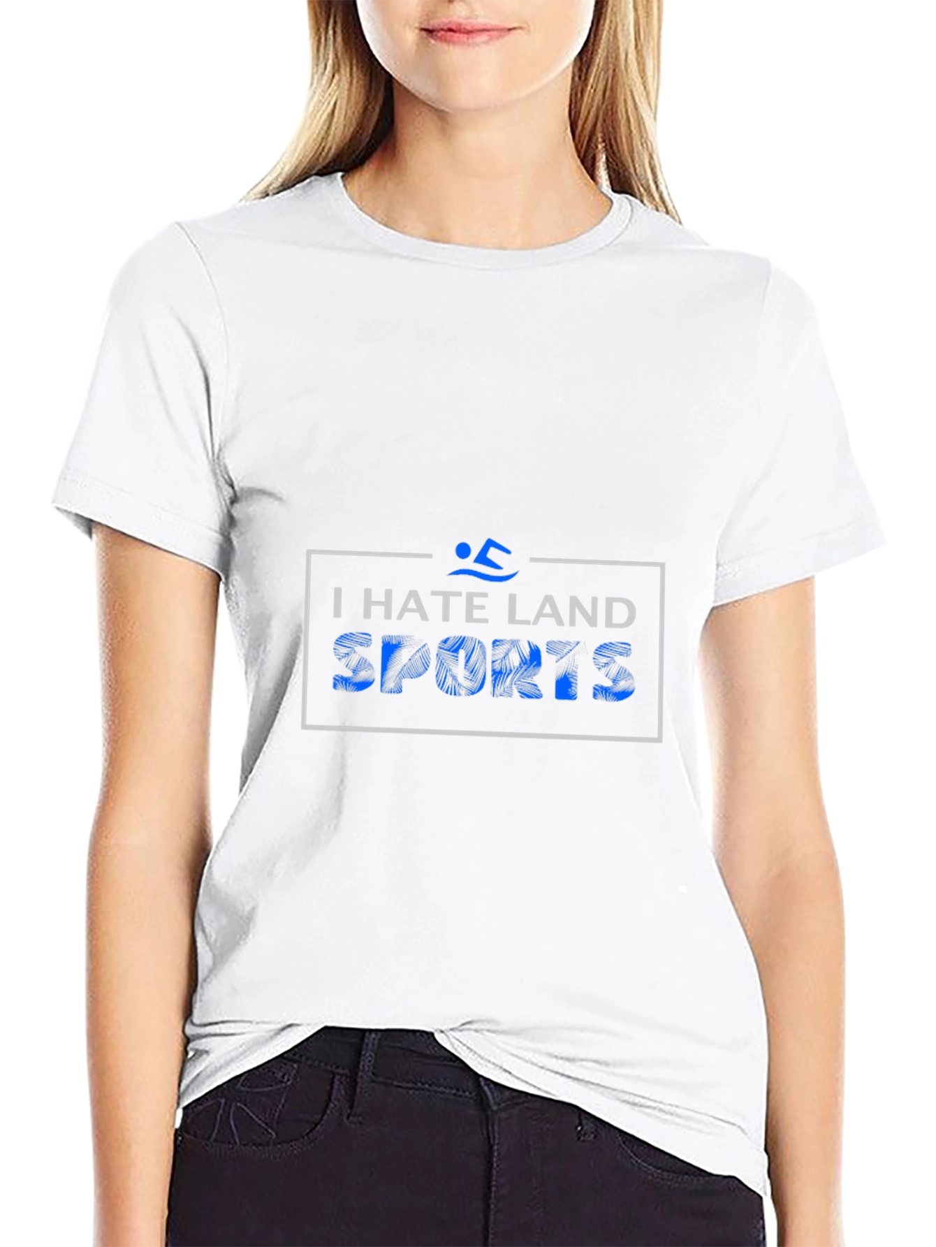 I Hate Land Sports Graphic T-Shirt
