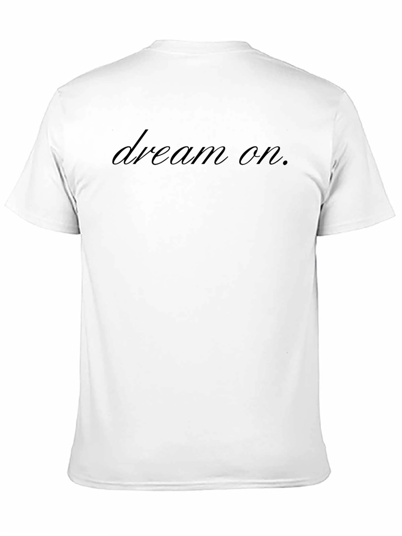 Dream On Graphic Tee - Black Cotton T-Shirt