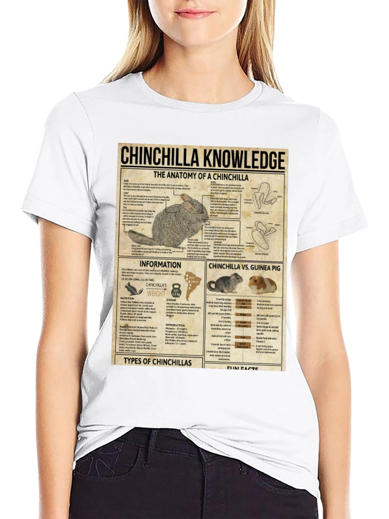Chinchilla Knowledge T-Shirt