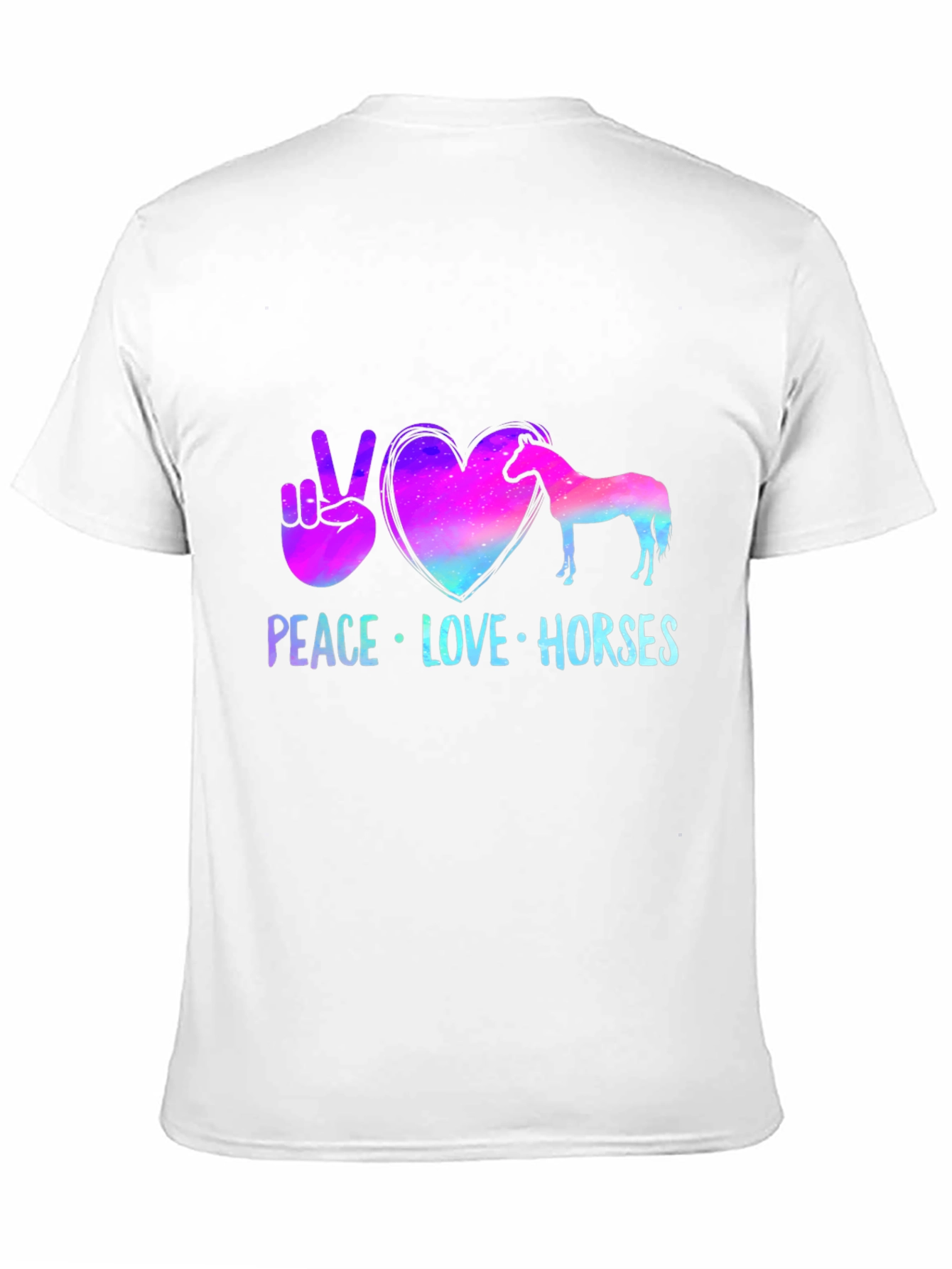 Peace Love Horses Graphic Tee