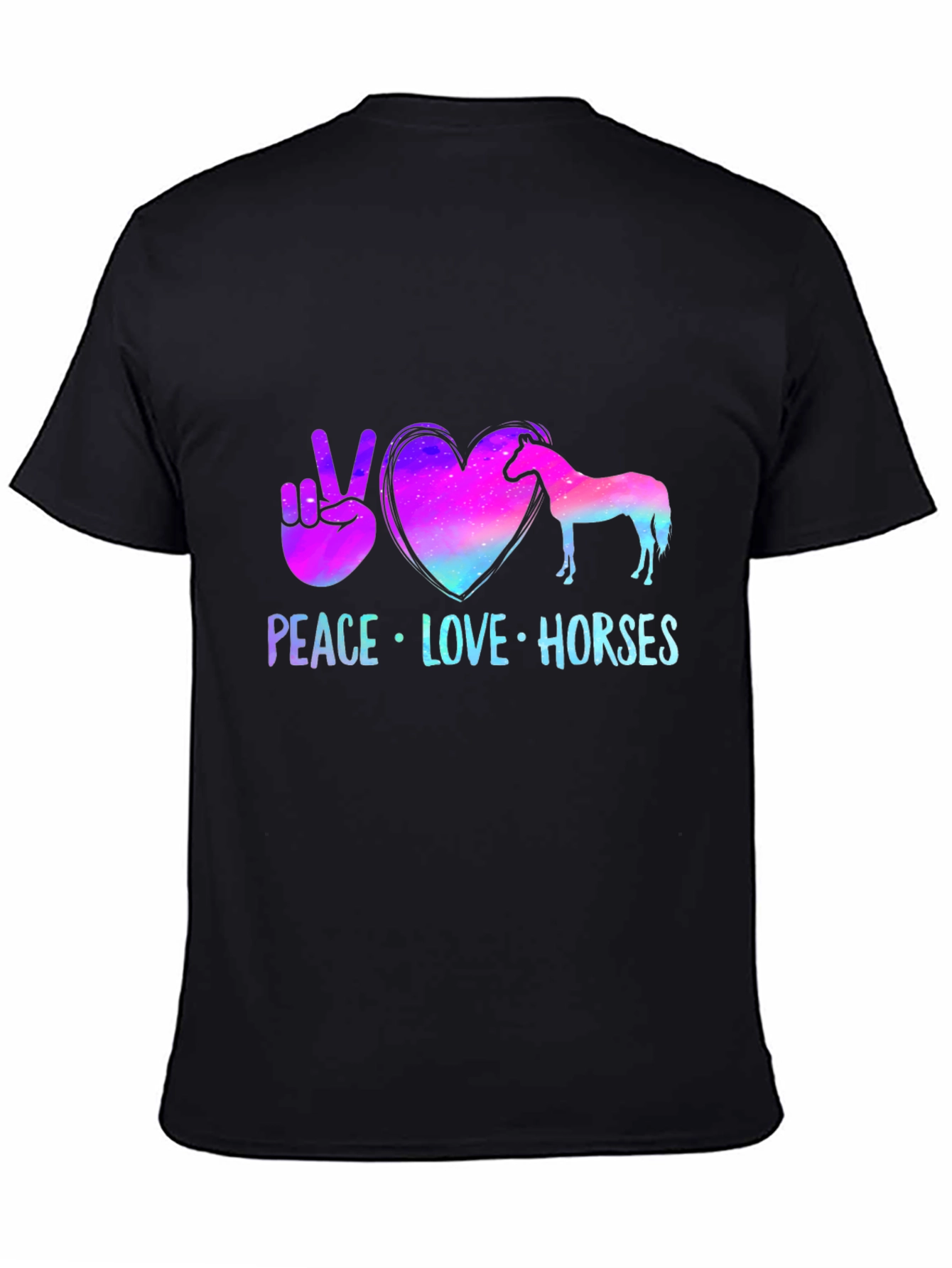 Peace Love Horses Graphic Tee