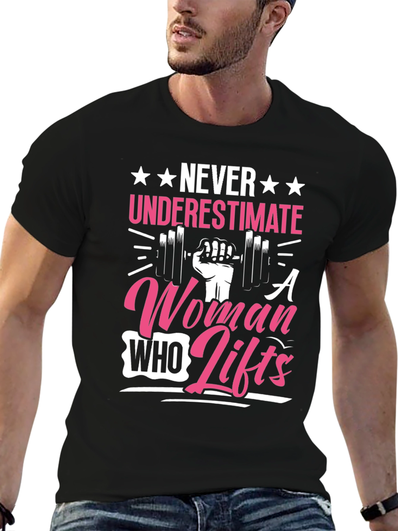 Never Underestimate A Woman Who Lifts T-Shirt