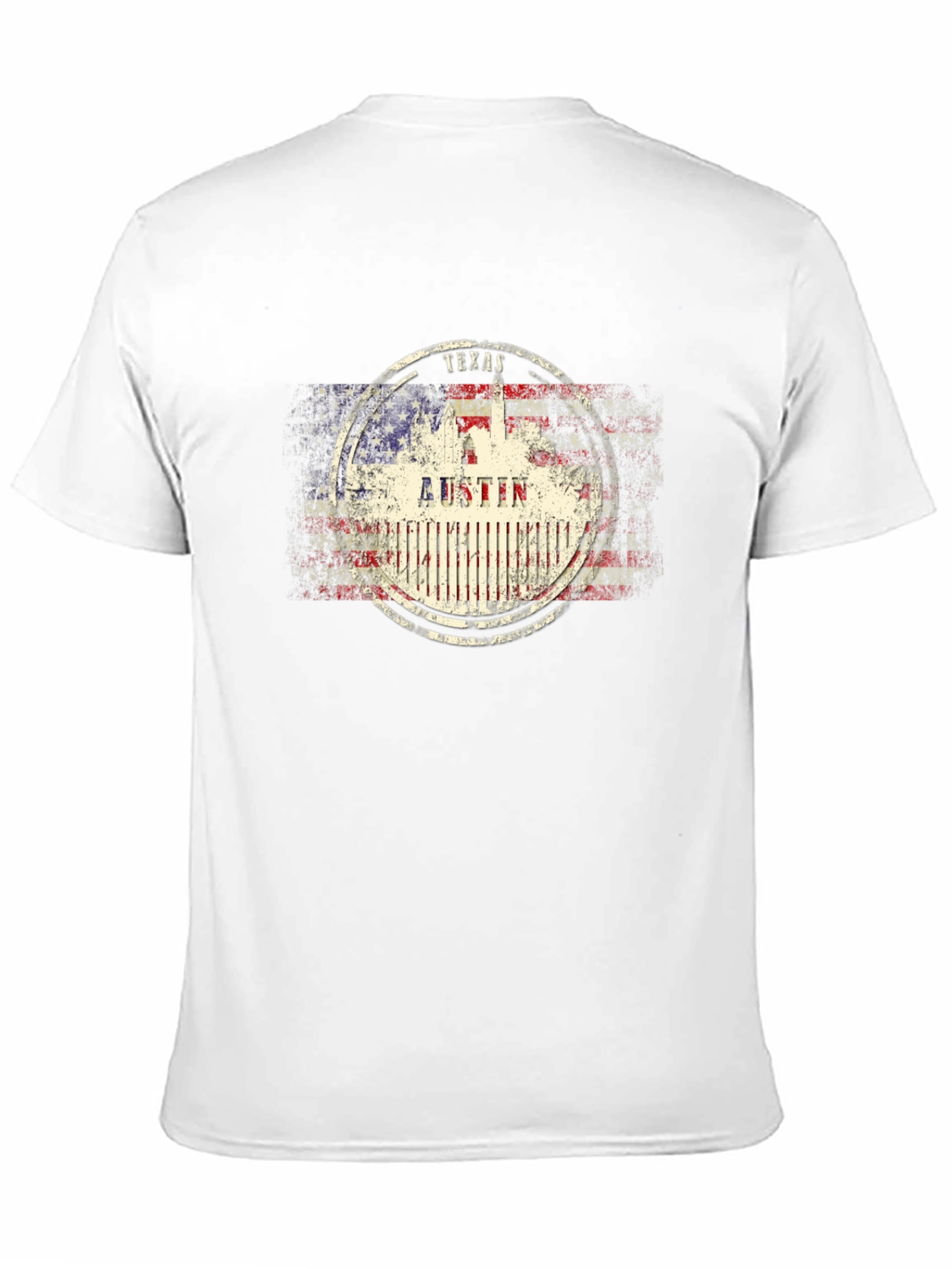 Austin Texas USA Flag Graphic Tee