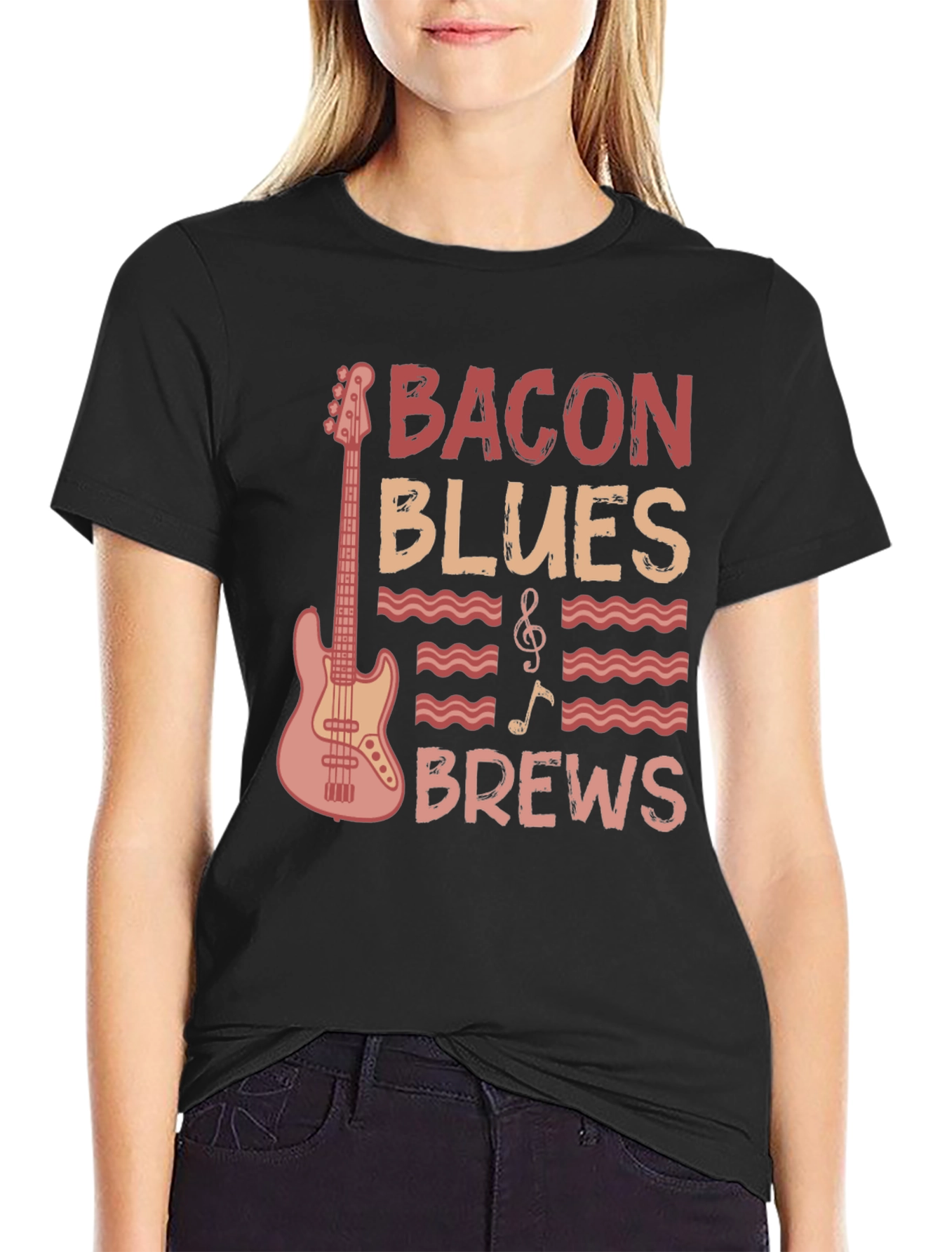 Bacon Blues Brews Graphic Tee