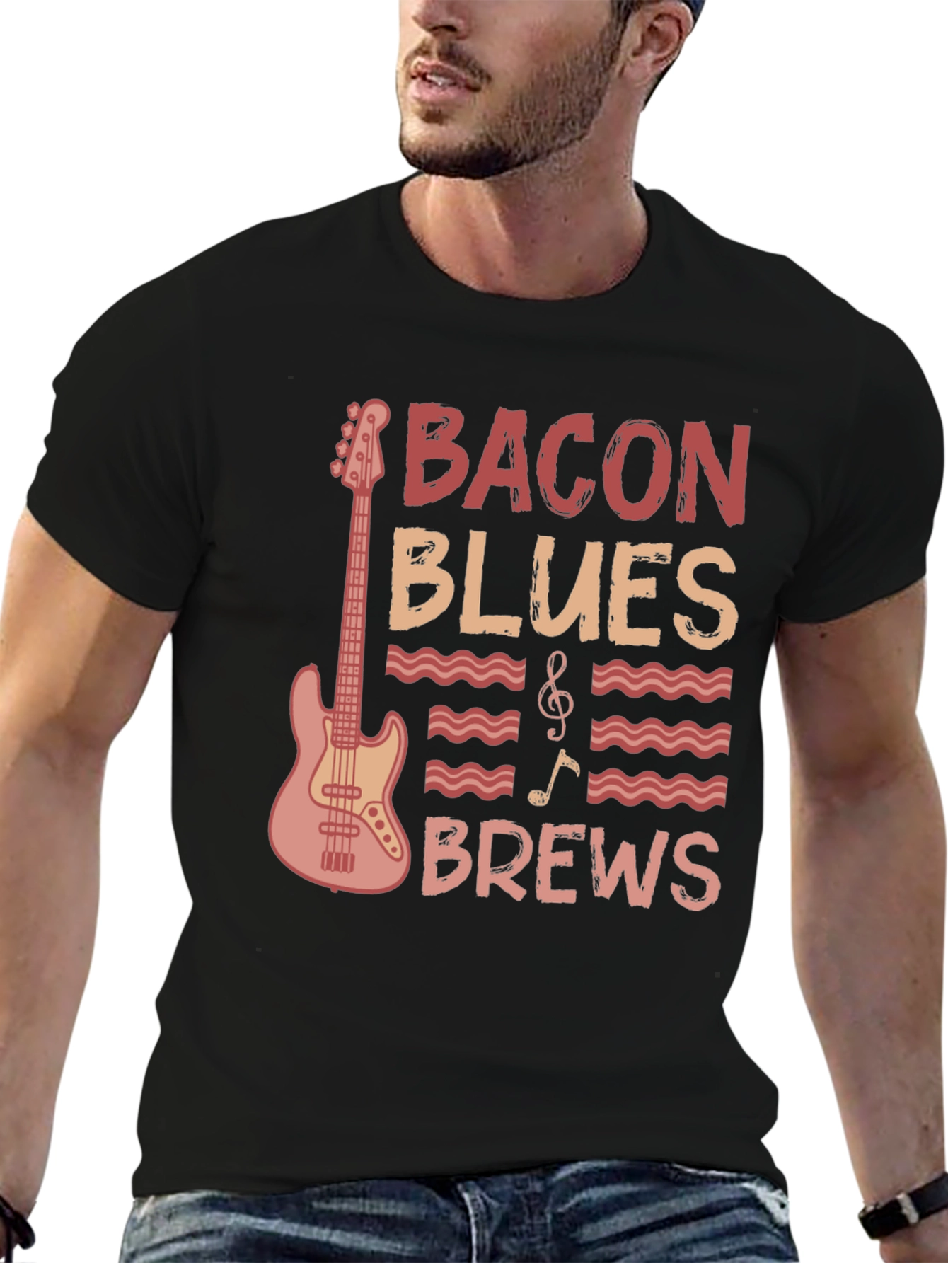 Bacon Blues Brews Graphic Tee