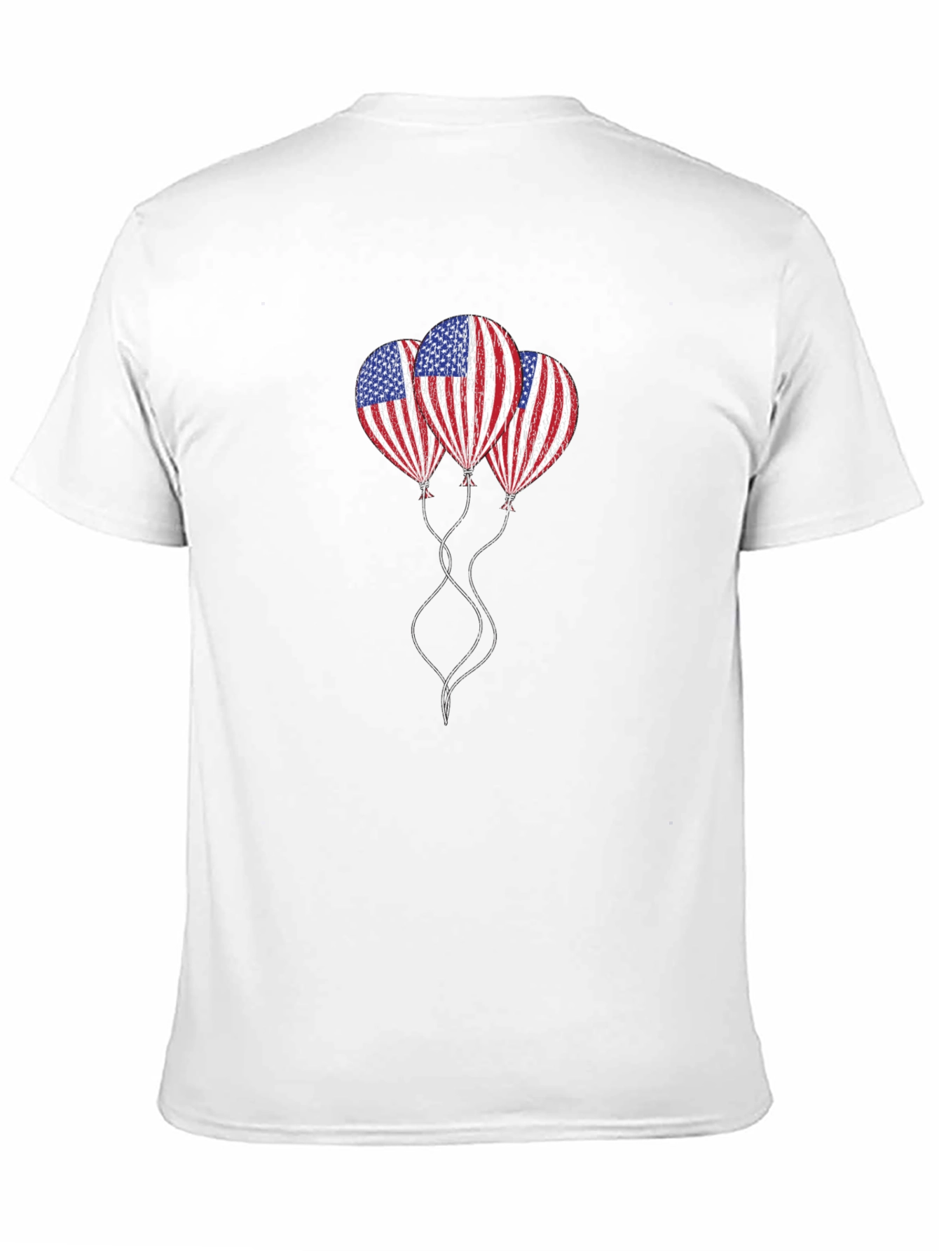 American Flag Balloons T-Shirt - Patriotic Design
