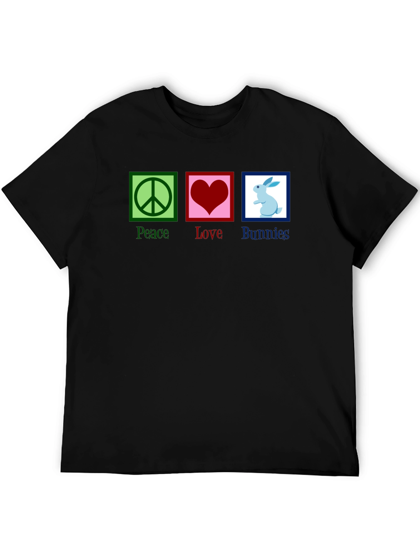 Peace Love Bunnies Graphic T-Shirt