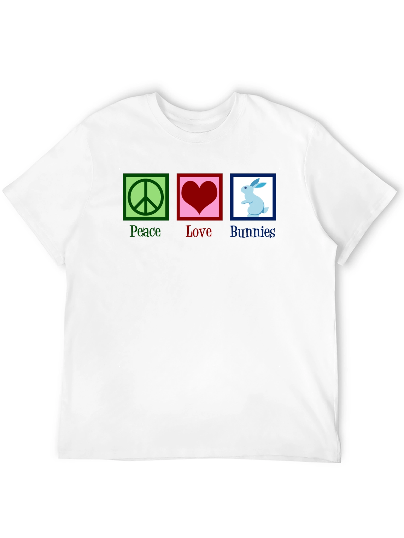 Peace Love Bunnies Graphic T-Shirt