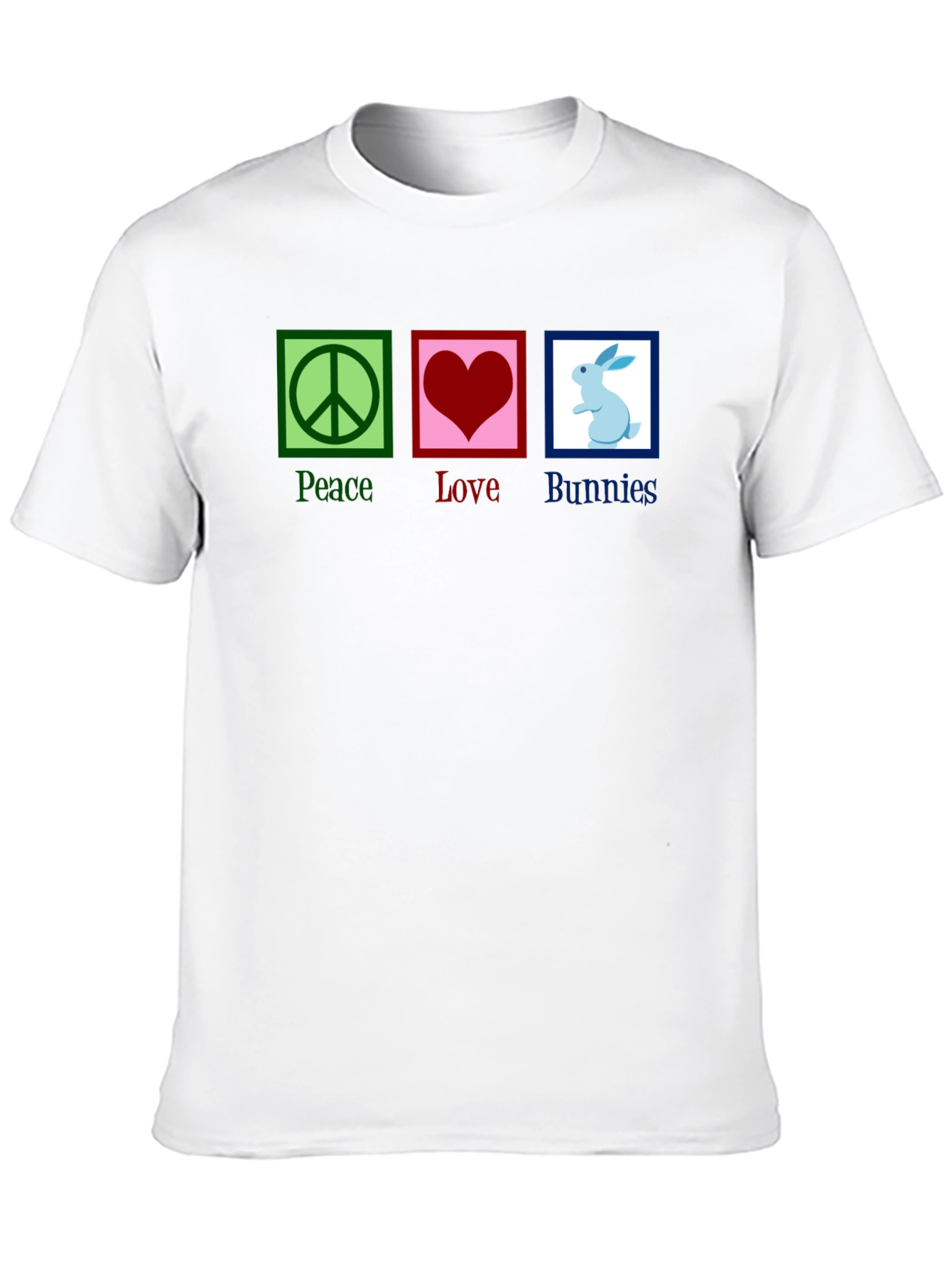 Peace Love Bunnies Graphic T-Shirt