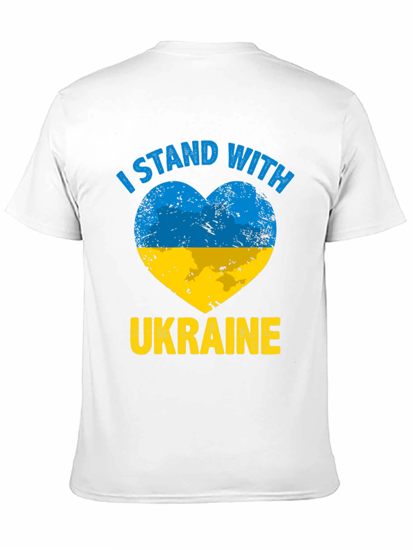 I Stand With Ukraine Heart Flag T-Shirt