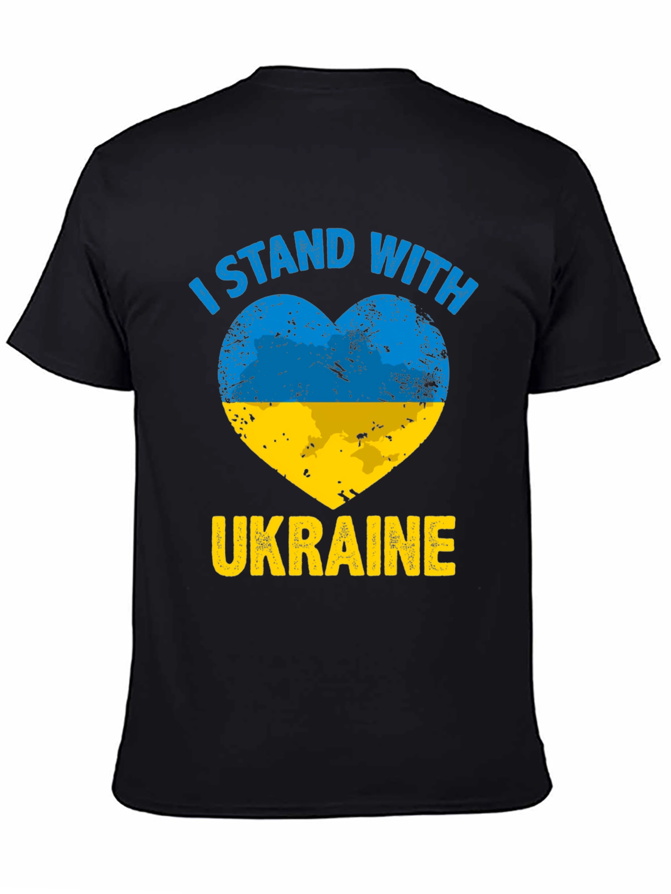 I Stand With Ukraine Heart Flag T-Shirt