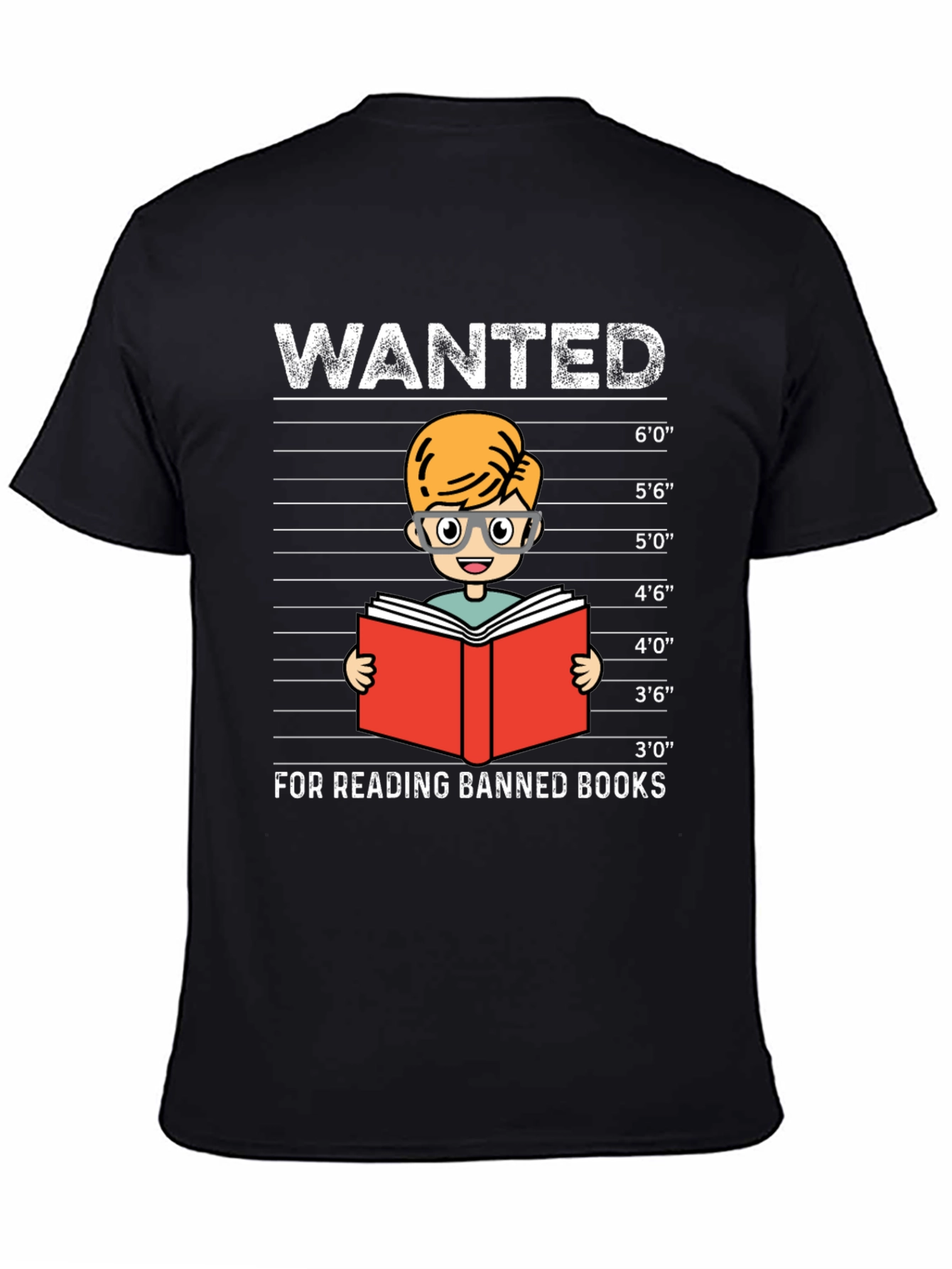 Wanted For Reading Banned Books T-Shirt