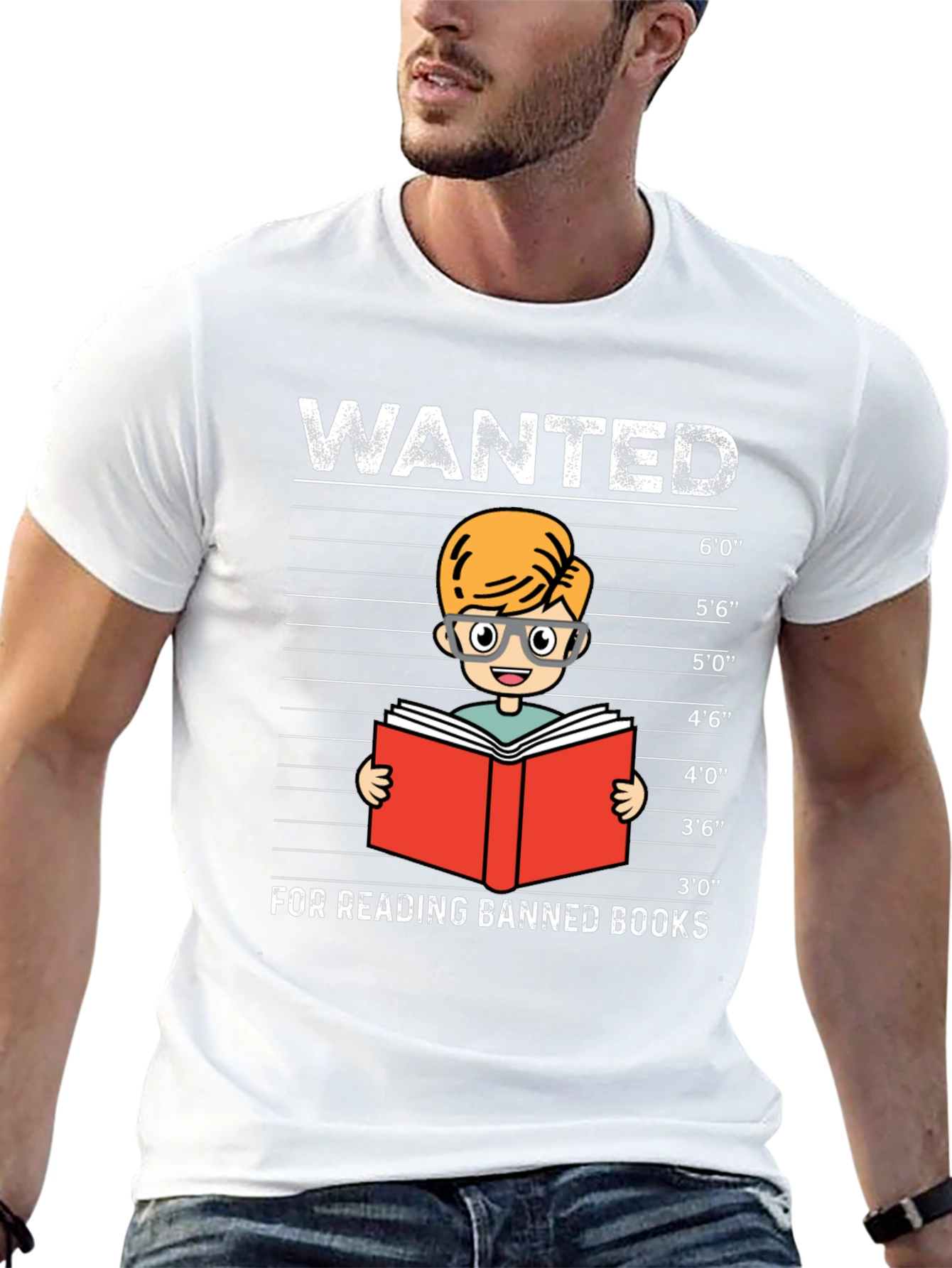 Wanted For Reading Banned Books T-Shirt