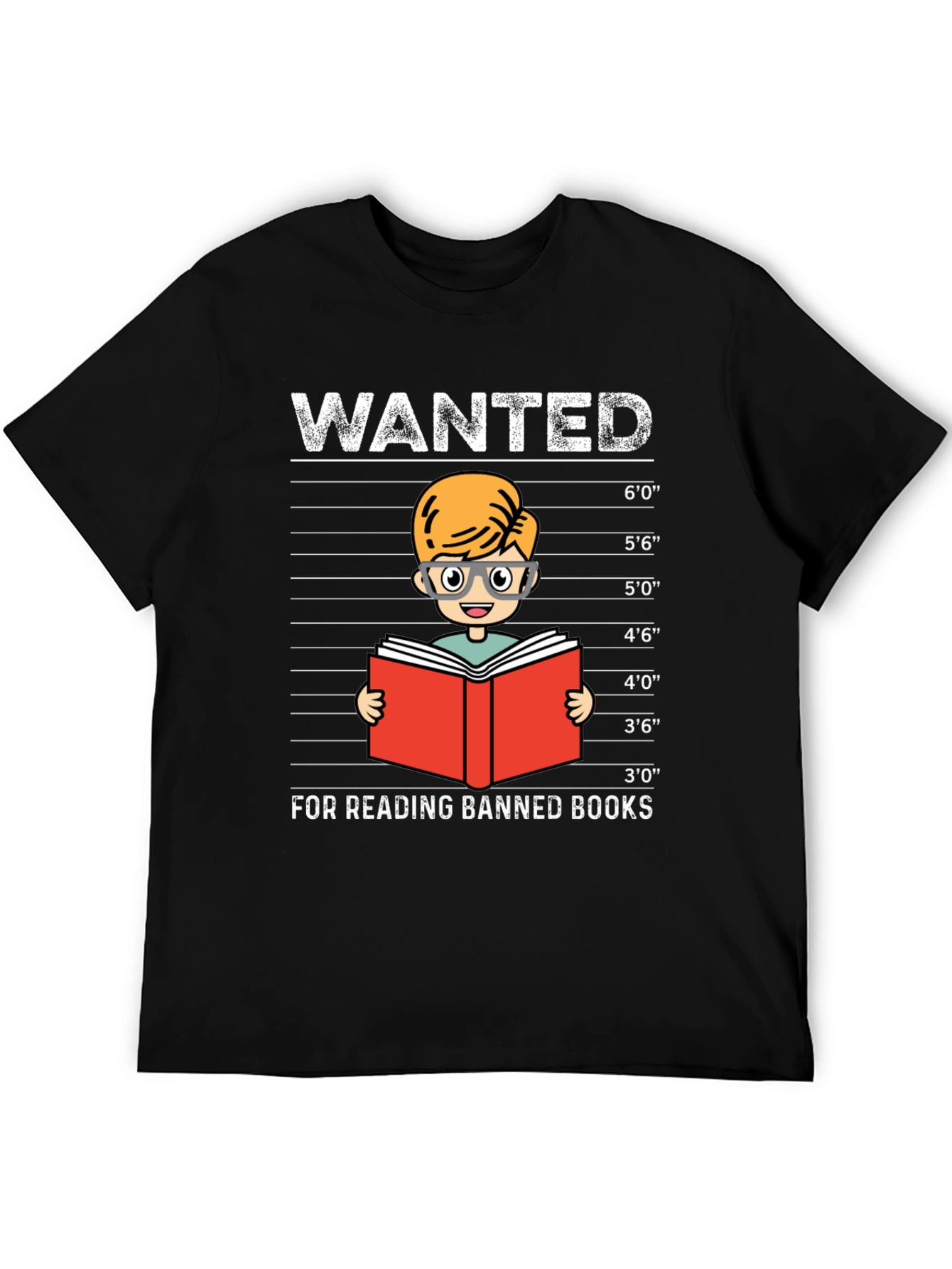 Wanted For Reading Banned Books T-Shirt