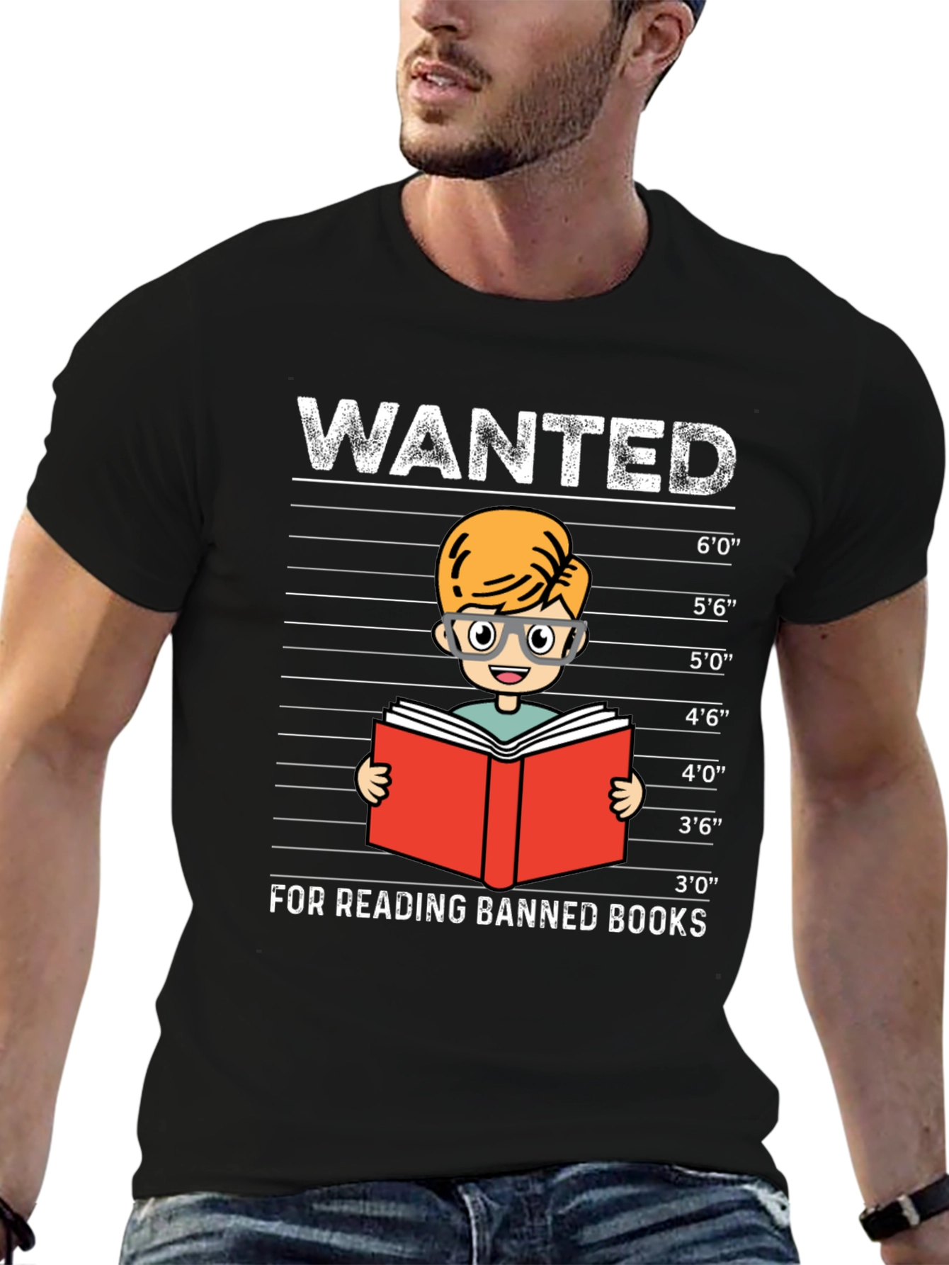 Wanted For Reading Banned Books T-Shirt