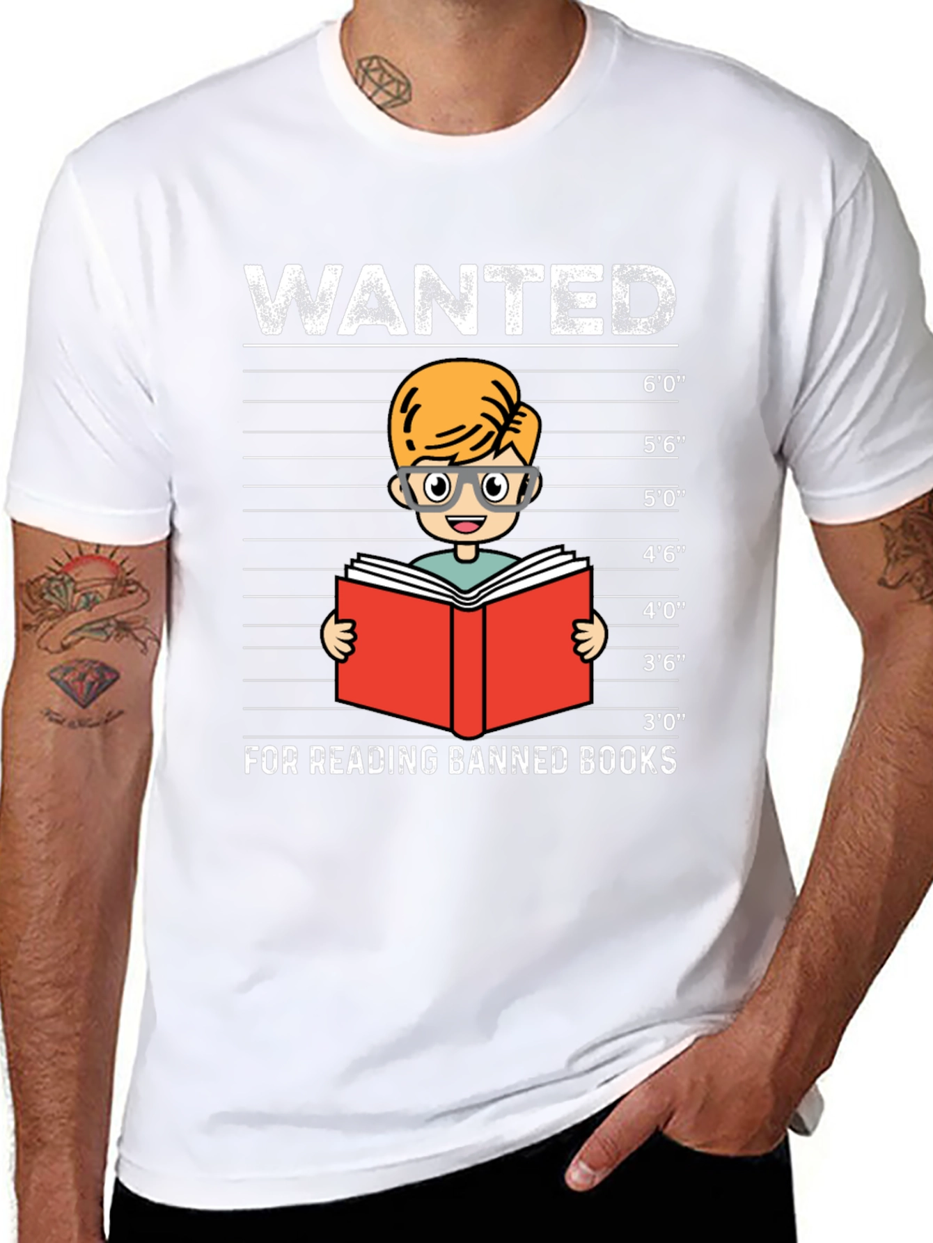 Wanted For Reading Banned Books T-Shirt