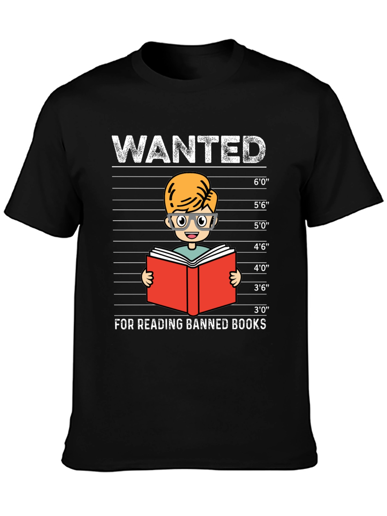 Wanted For Reading Banned Books T-Shirt