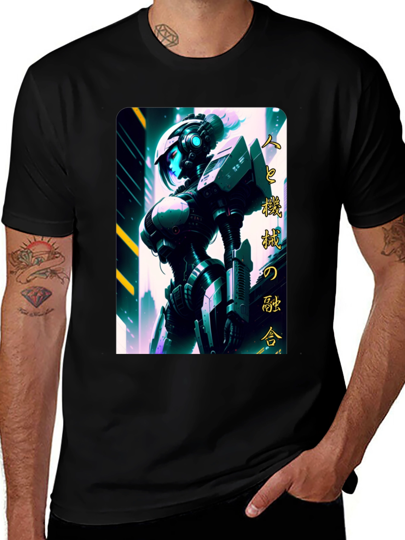 Cyberpunk Android Graphic T-Shirt