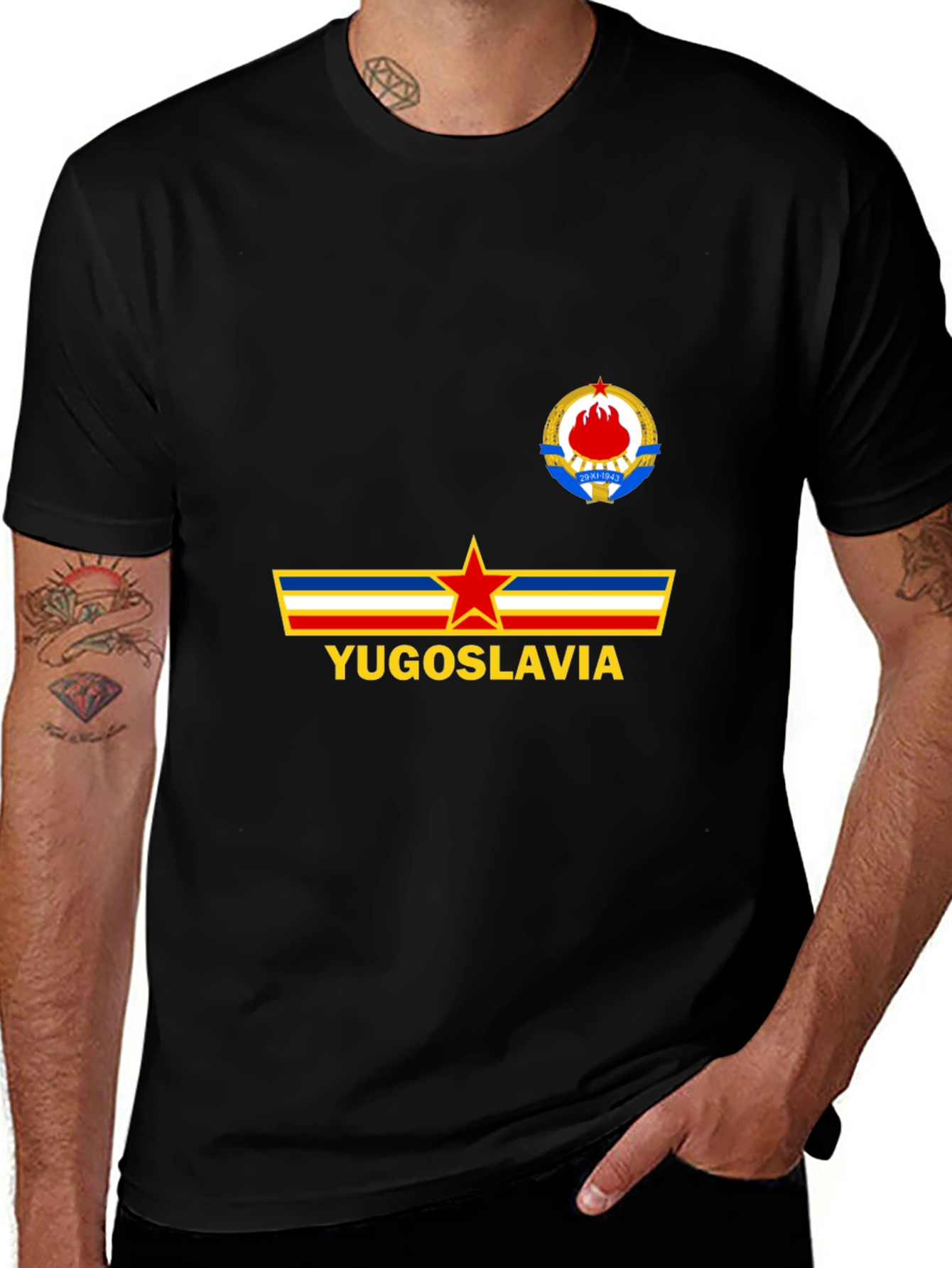 Yugoslavia Emblem Graphic T-Shirt