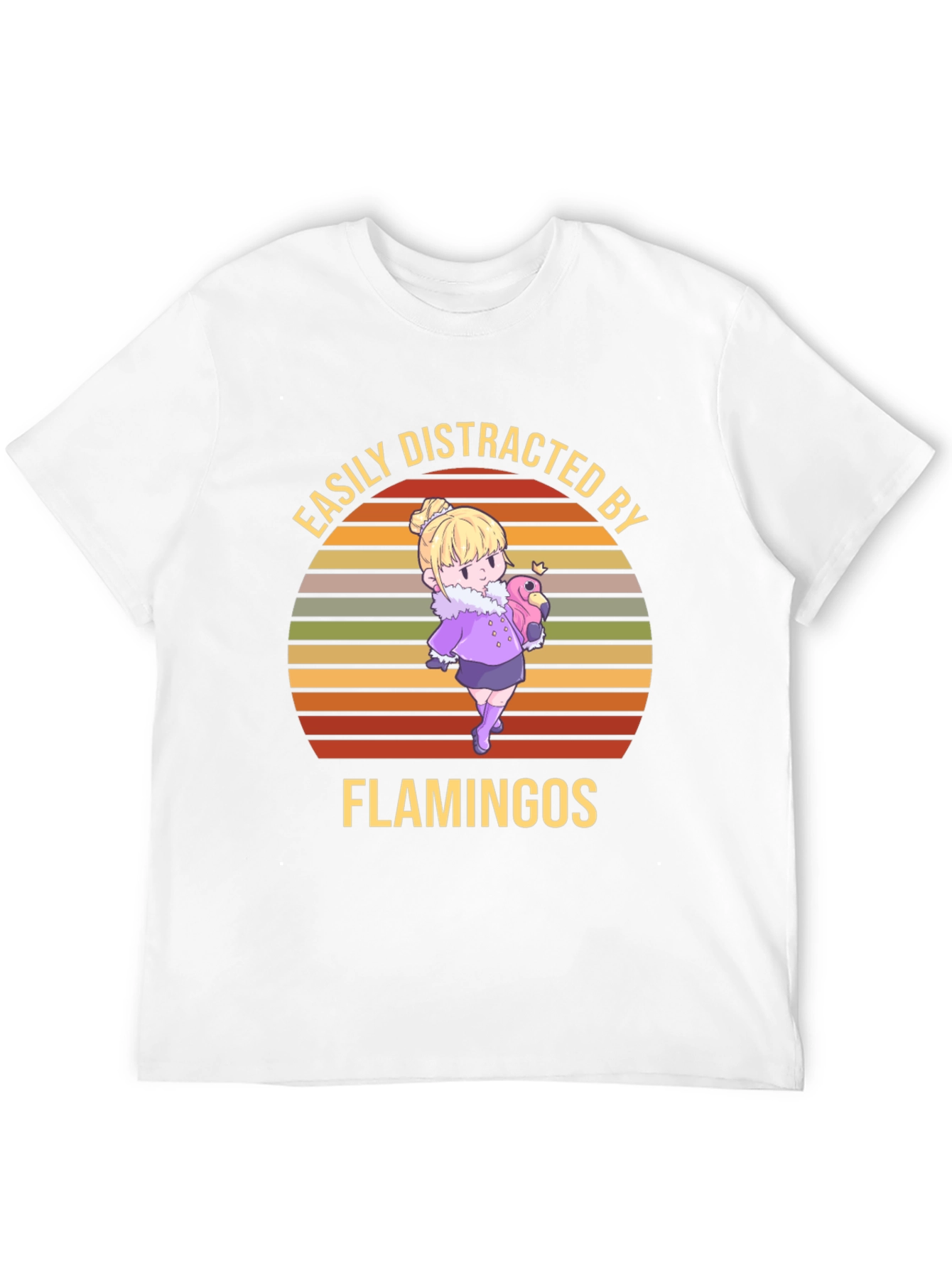 Easily Distracted By Flamingos Tee