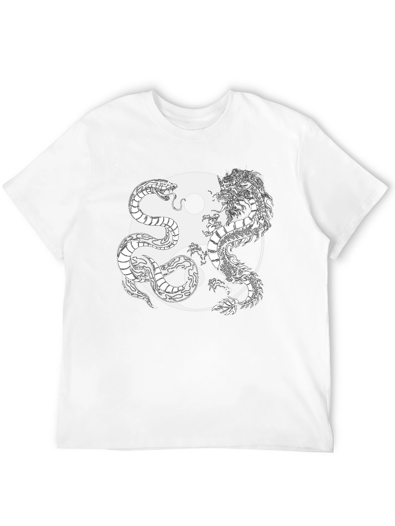 Yin Yang Dragon & Snake Graphic Tee