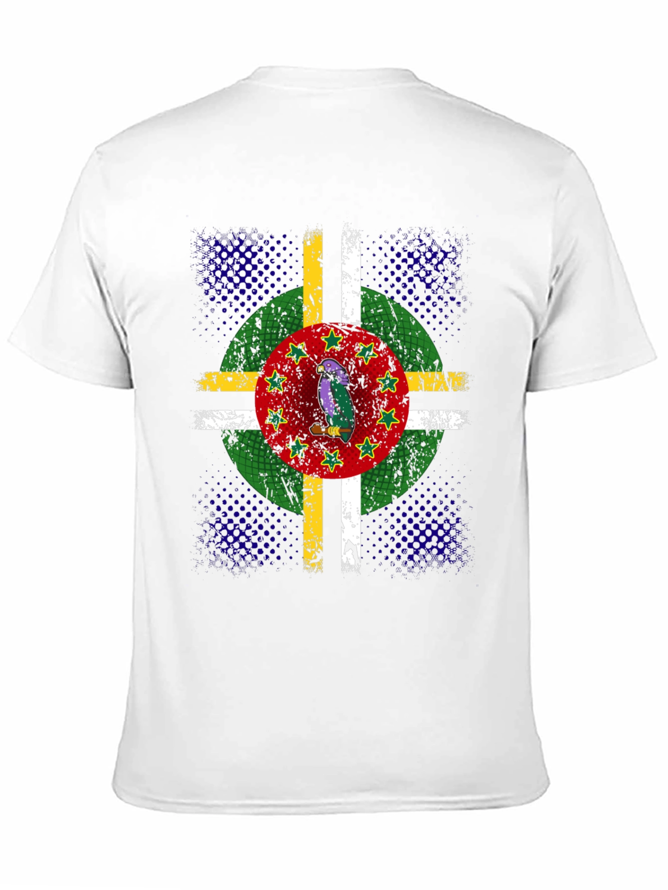 Dominica Flag Parrot Graphic T-Shirt