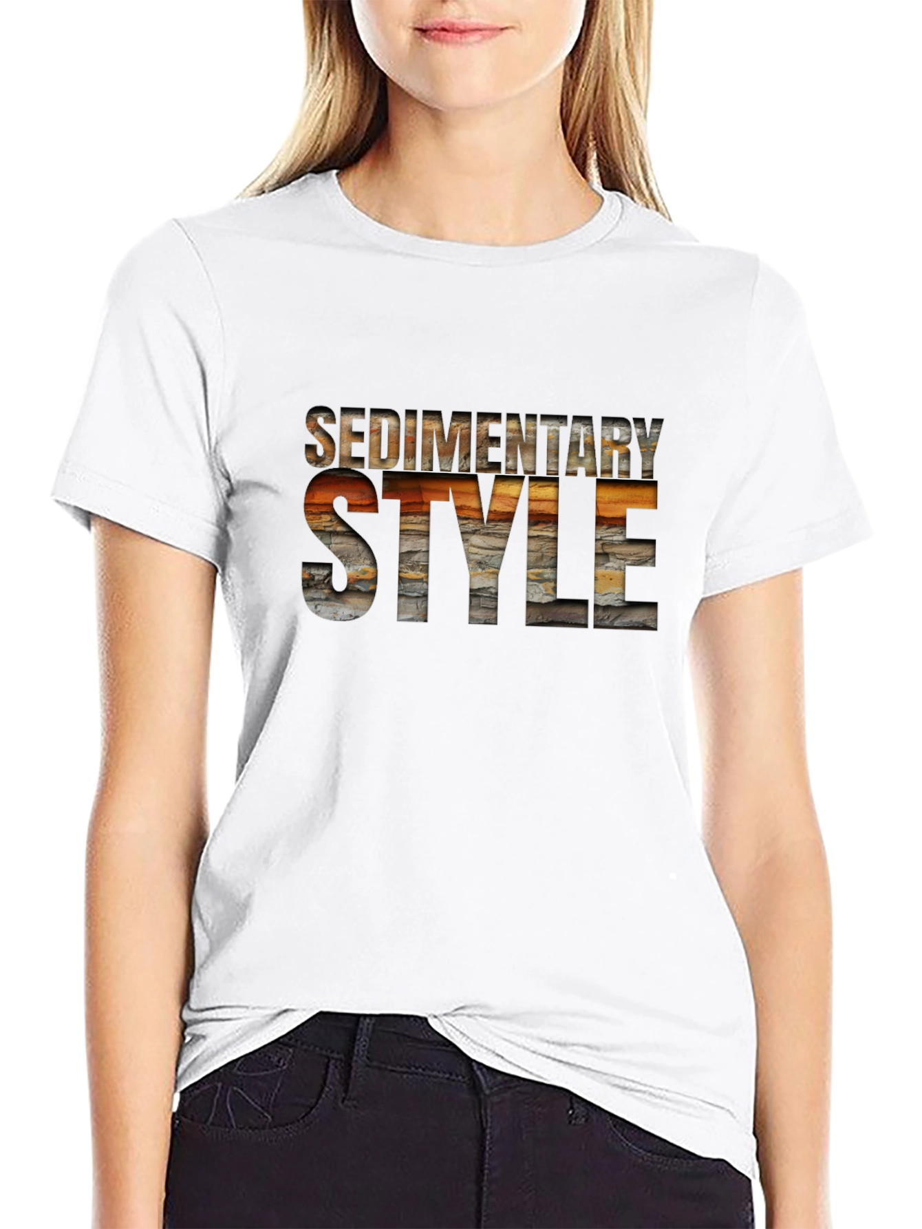 Sedimentary Style Black T-Shirt