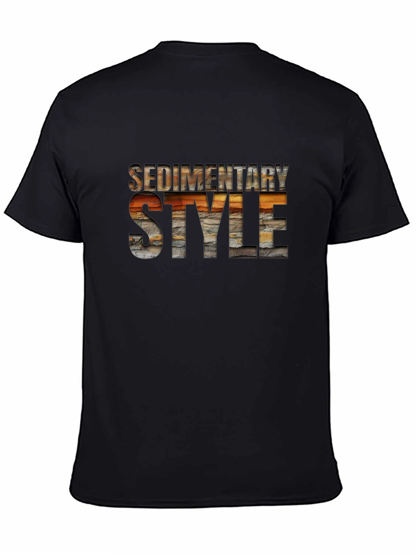 Sedimentary Style Black T-Shirt