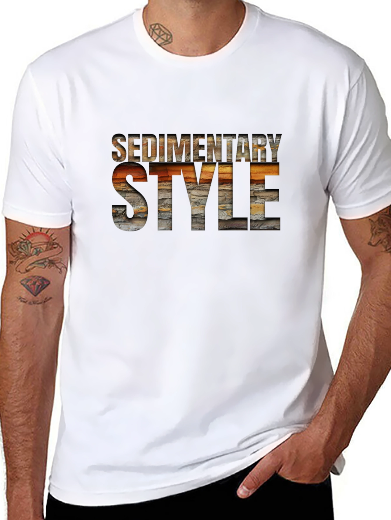 Sedimentary Style Black T-Shirt
