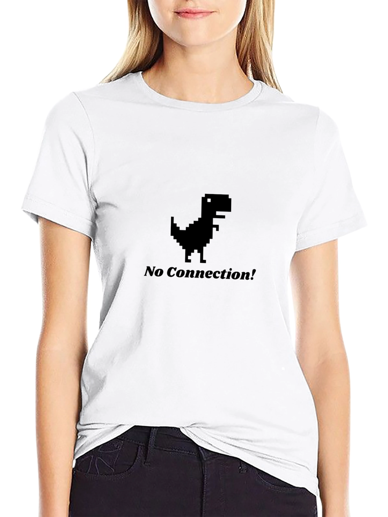 No Connection T-Shirt - Geeky Dinosaur Tee