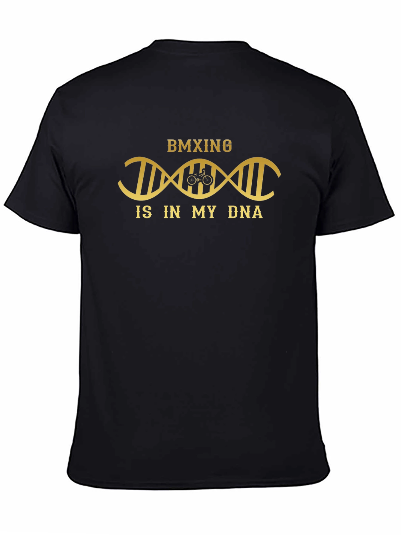 BMX DNA T-Shirt - Black Stylish Graphic Tee