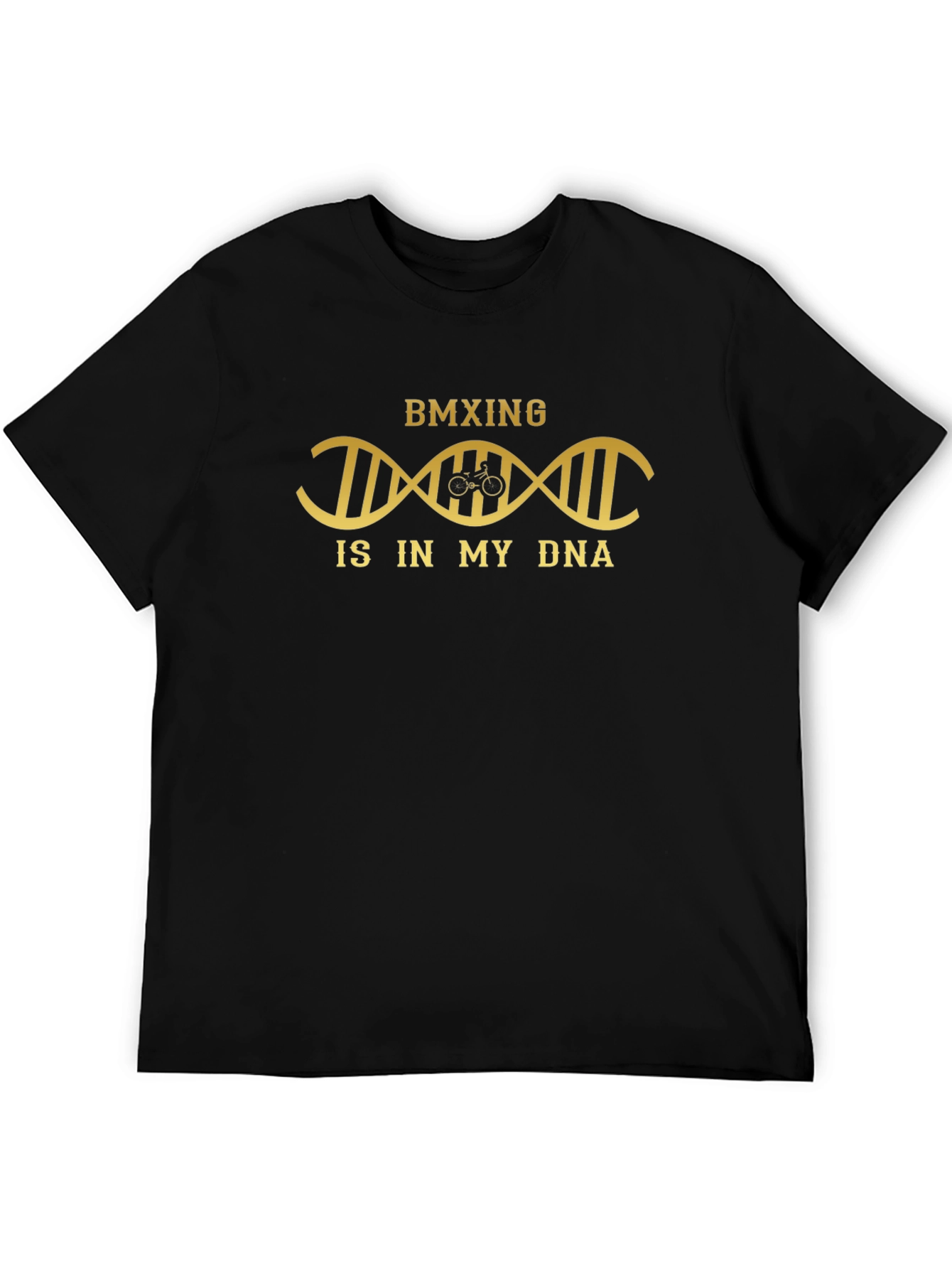 BMX DNA T-Shirt - Black Stylish Graphic Tee